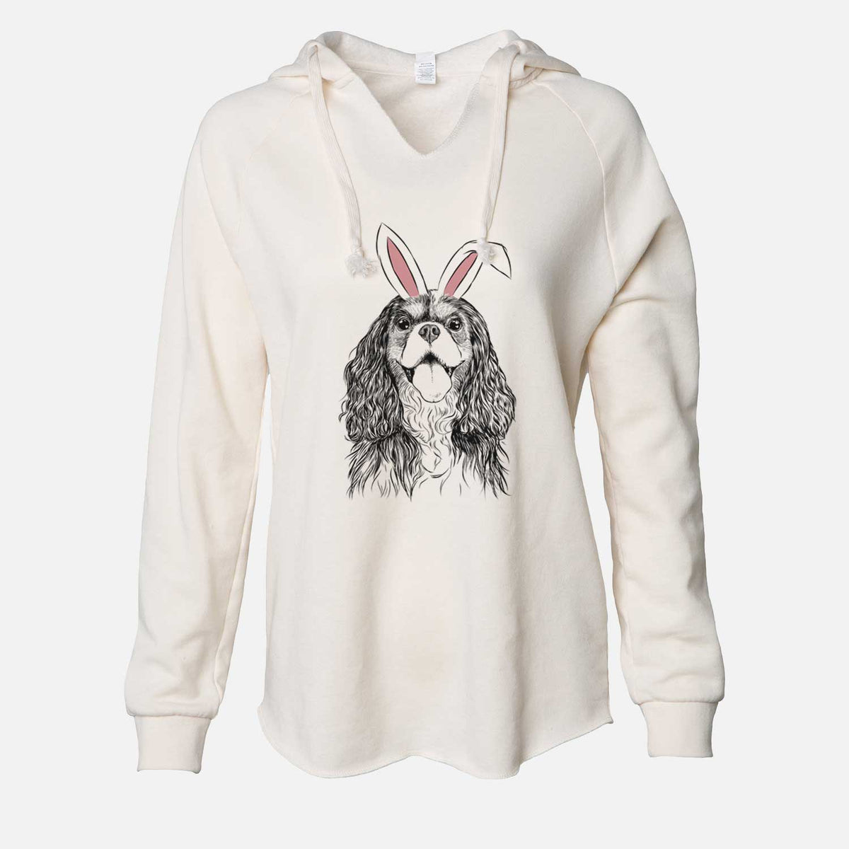 Easter Brandy the Cavalier King Charles Spaniel - Cali Wave Hooded Sweatshirt