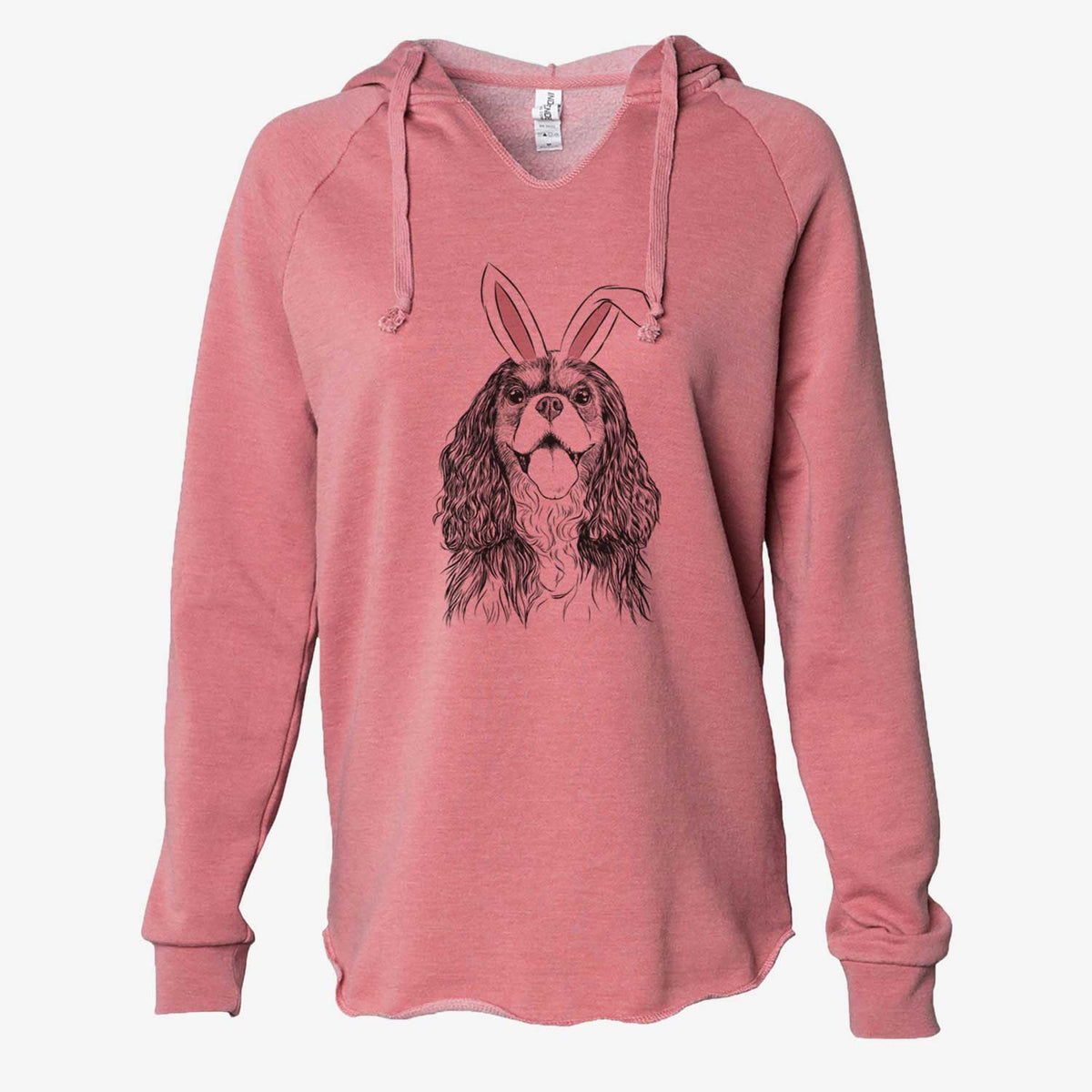 Easter Brandy the Cavalier King Charles Spaniel - Cali Wave Hooded Sweatshirt