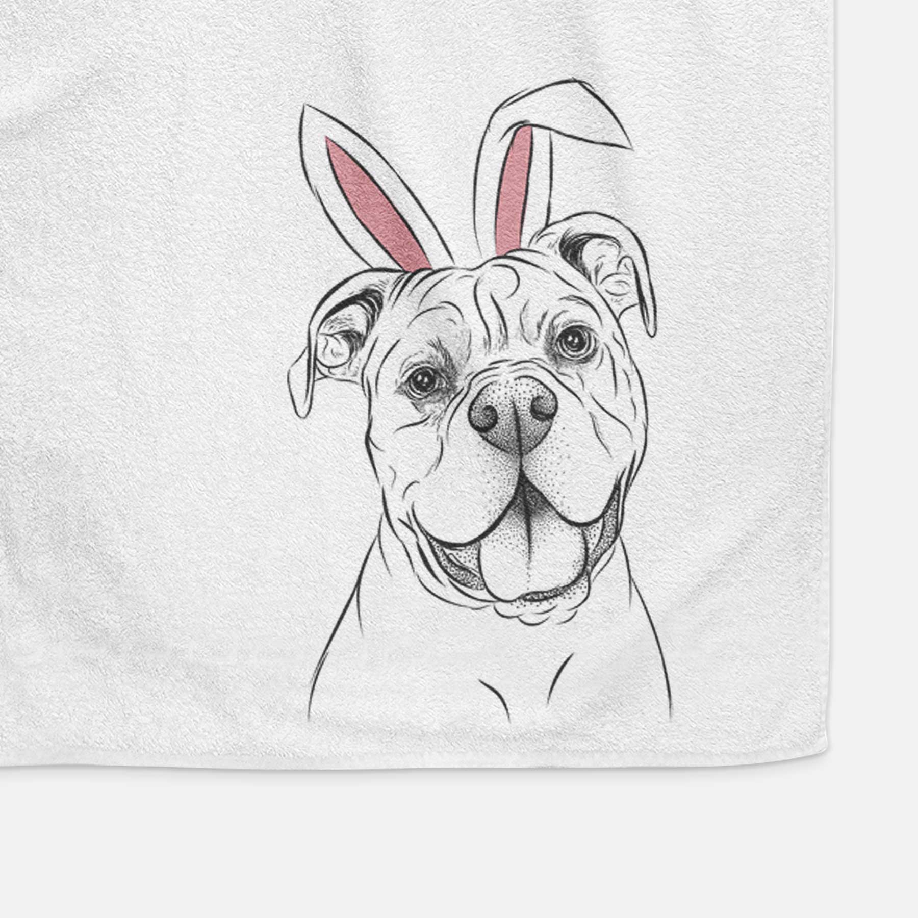 Bravo the Bulldog Mix Decorative Hand Towel