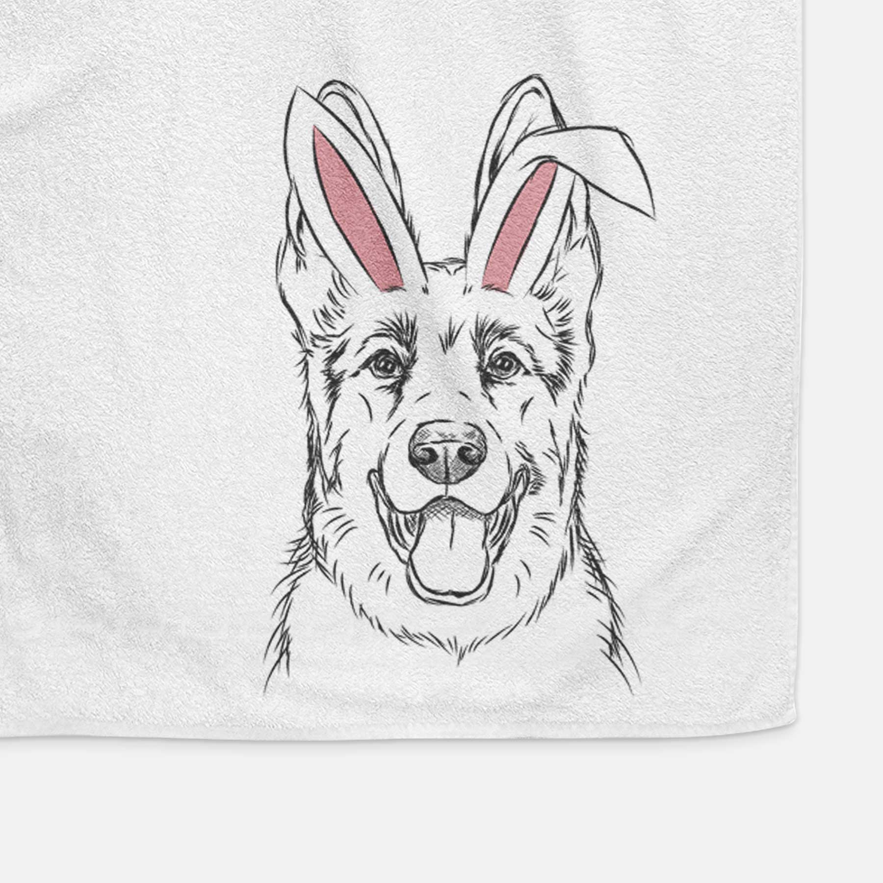 Brutus the German Shepherd Decorative Hand Towel