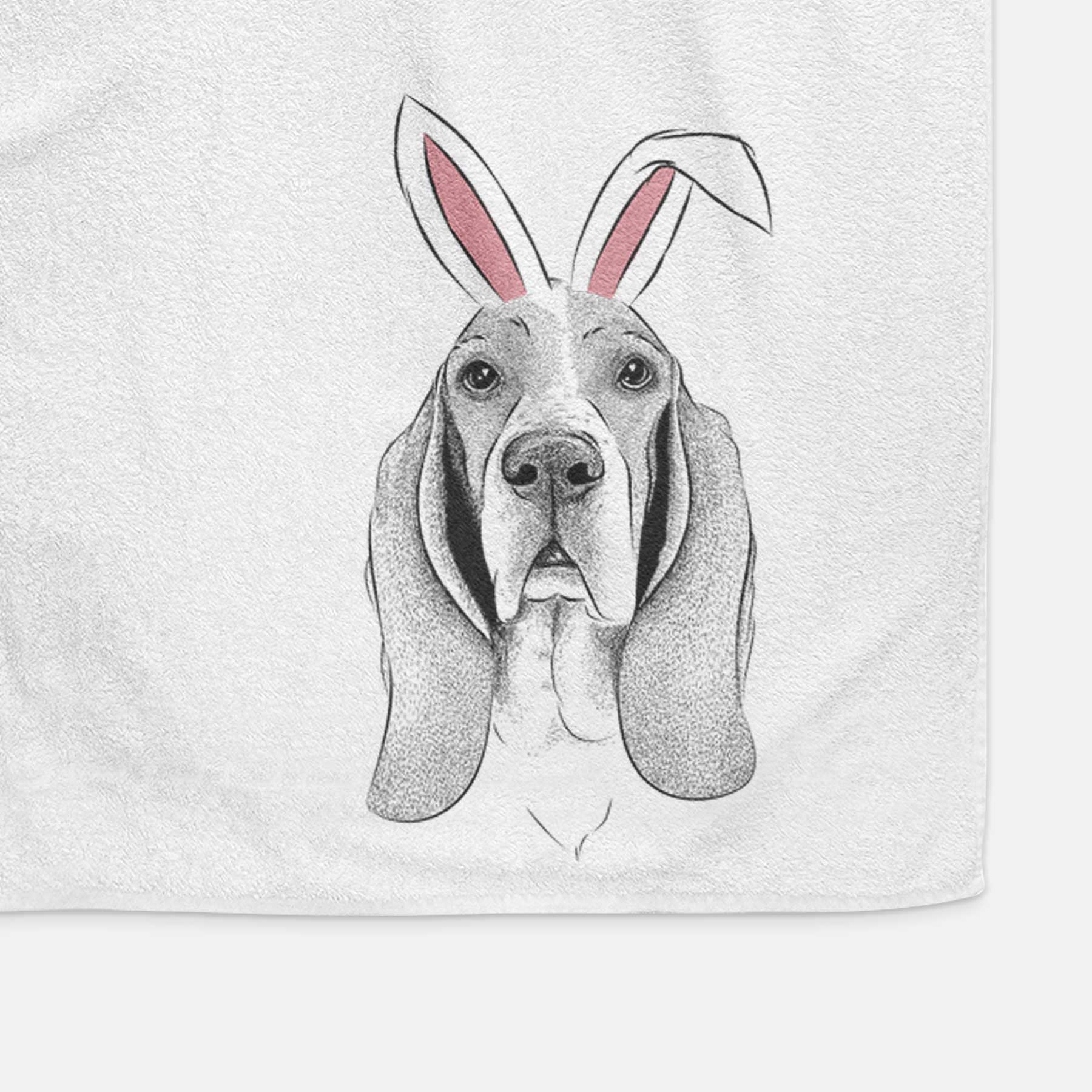 Buckley the Basset Hound Decorative Hand Towel