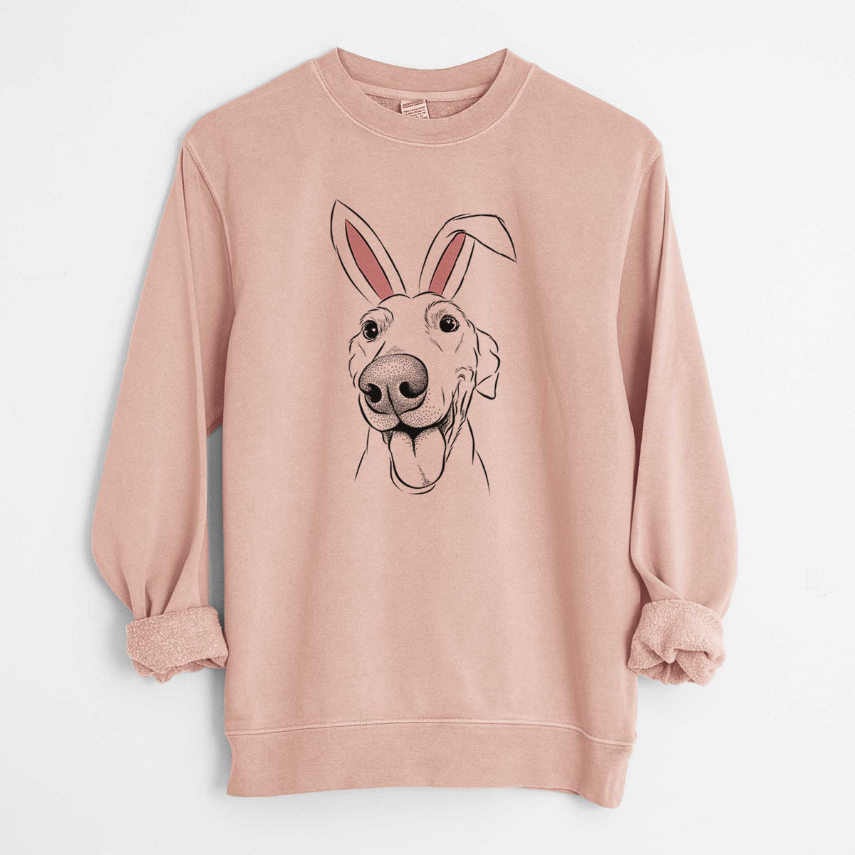 Easter Buddy the Buddy the Sato / American Village Dog - Unisex Pigment Dyed Crew Sweatshirt