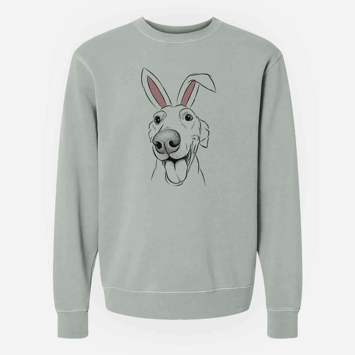 Easter Buddy the Buddy the Sato / American Village Dog - Unisex Pigment Dyed Crew Sweatshirt
