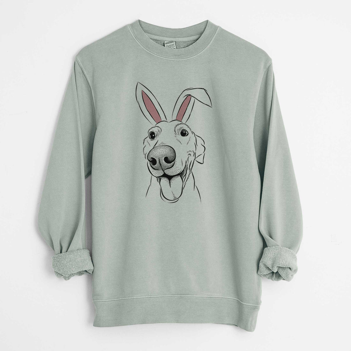 Easter Buddy the Buddy the Sato / American Village Dog - Unisex Pigment Dyed Crew Sweatshirt