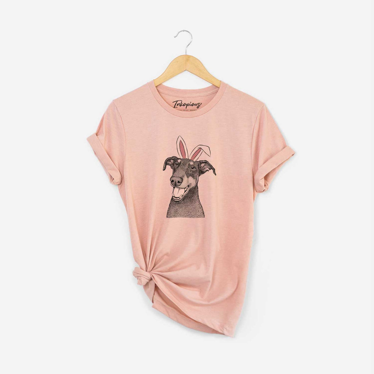 Easter Bunnie the Doberman Pinscher - Unisex Crewneck