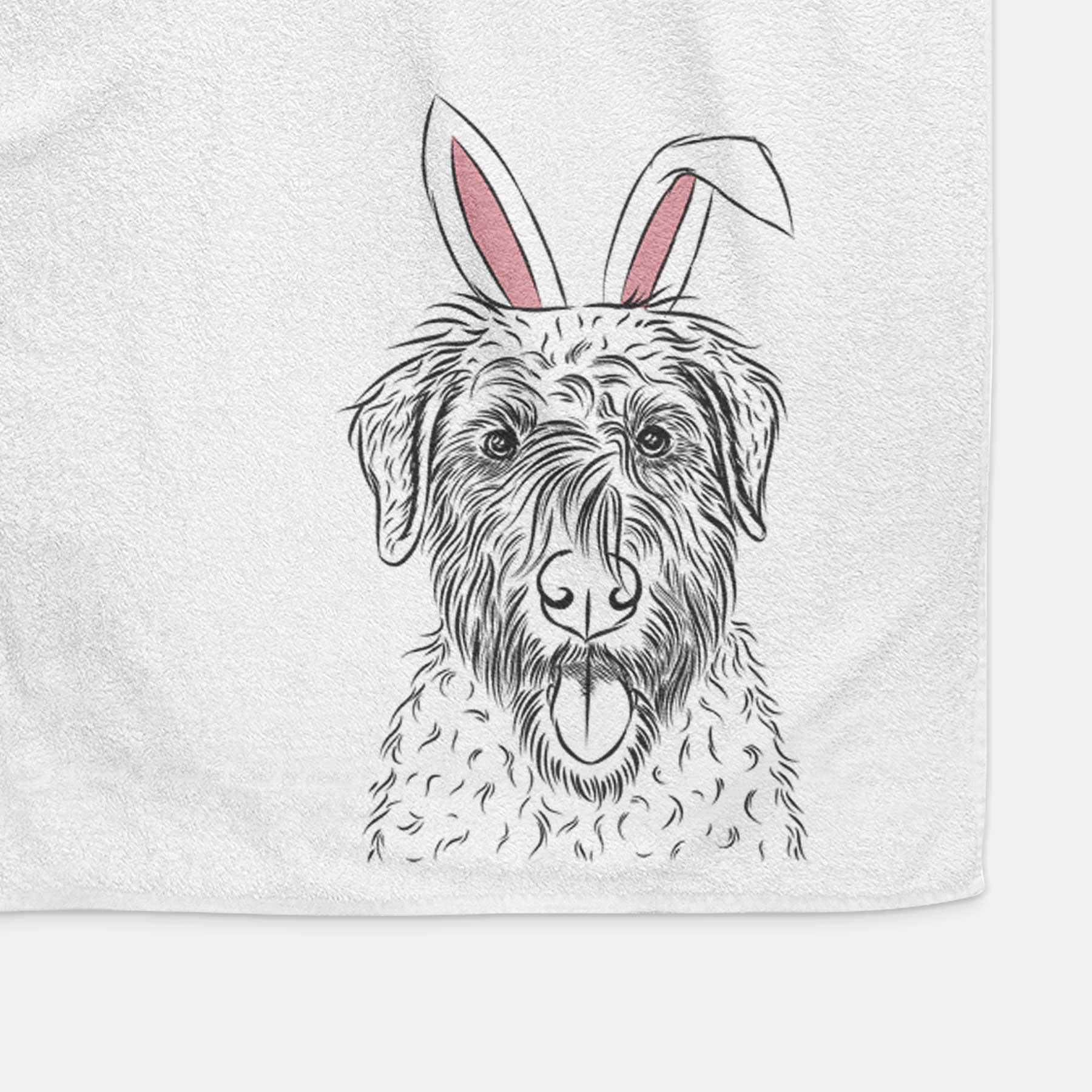 Chester the Soft Coated Wheaten Terrier Decorative Hand Towel