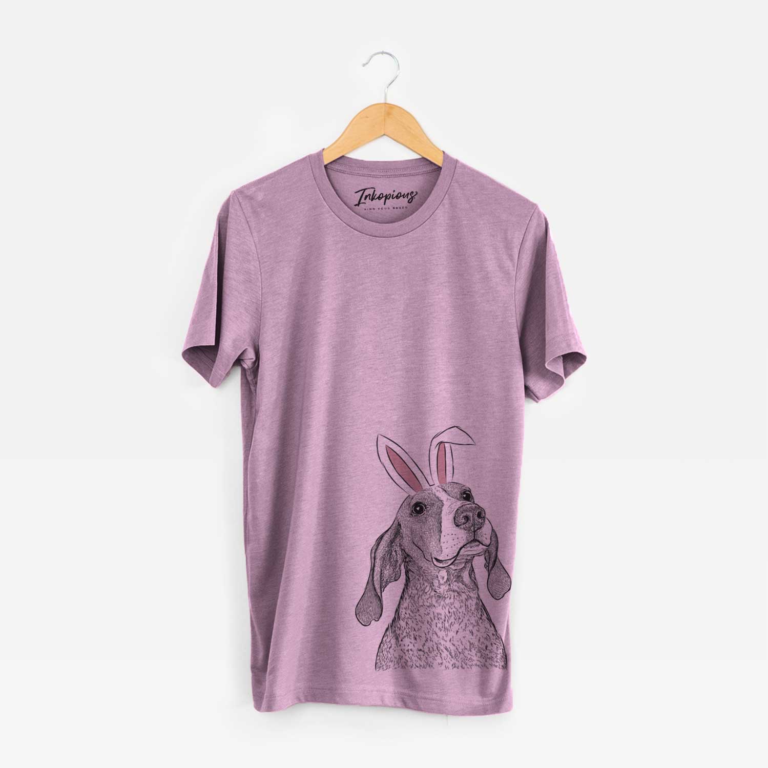 Easter Chester the Red Tick Coonhound - Unisex Crewneck