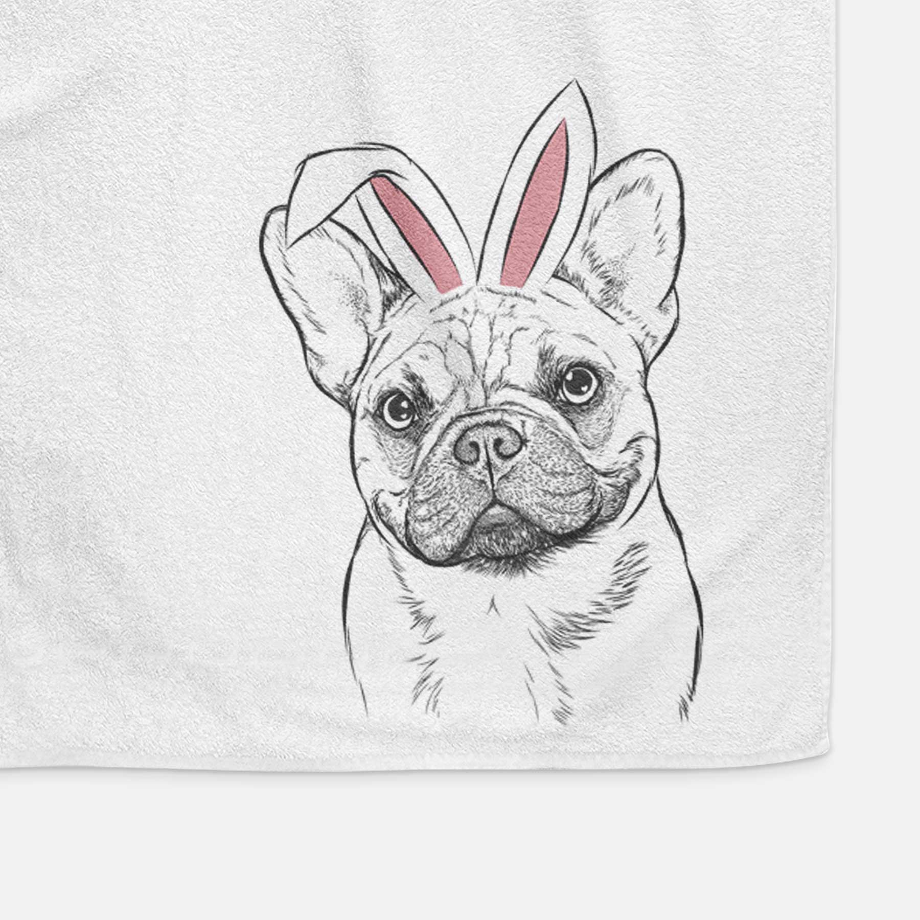 Chew Chew the French Bulldog Decorative Hand Towel