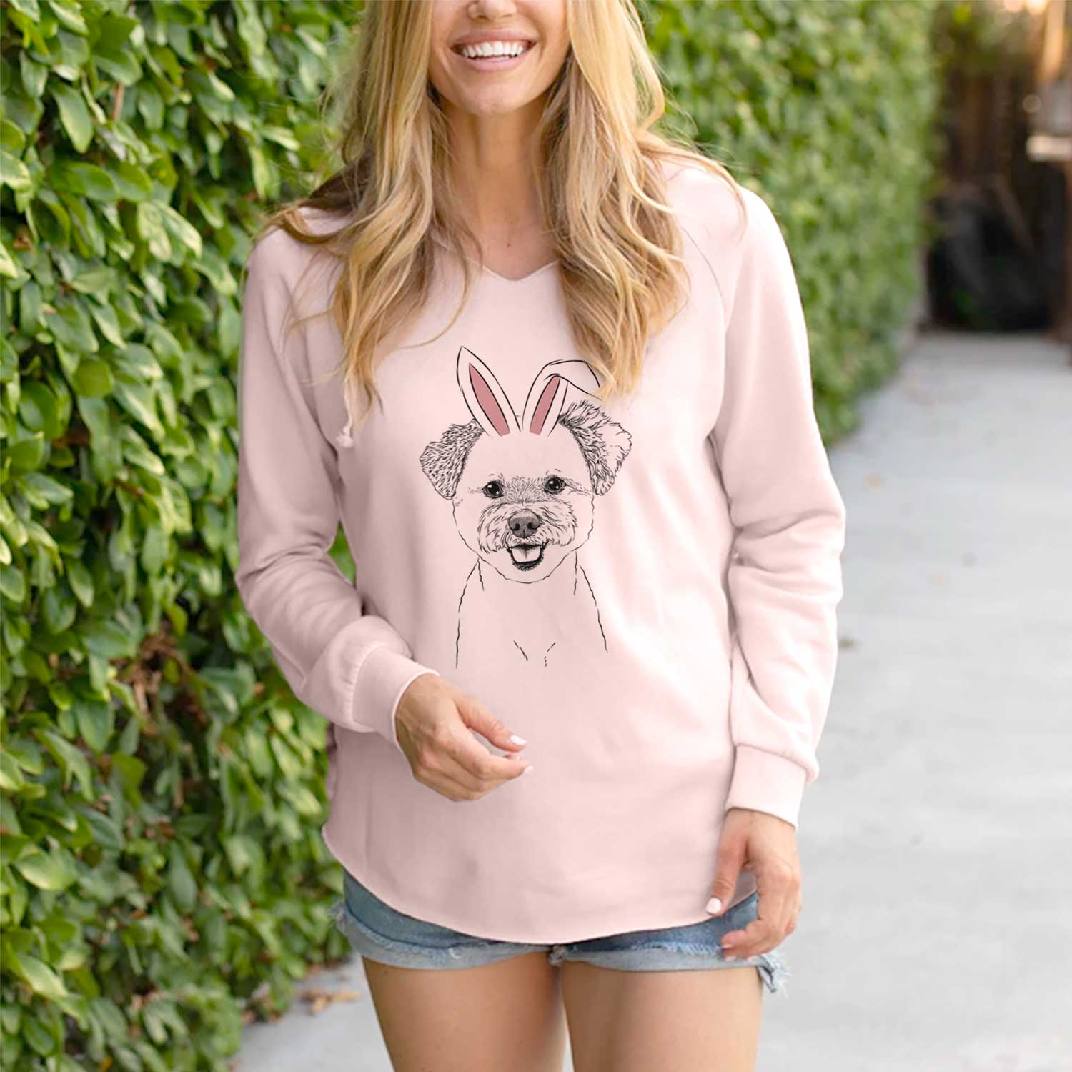 Easter Chippy the Mixed Breed - Cali Wave Hooded Sweatshirt