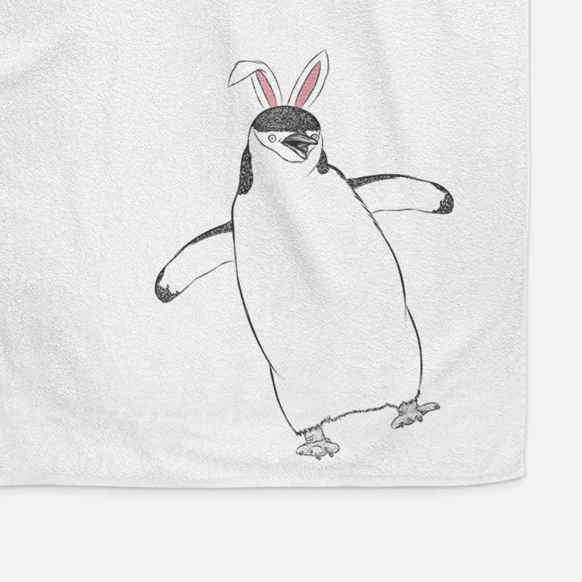 Chive the Chinstrap Penguin Decorative Hand Towel