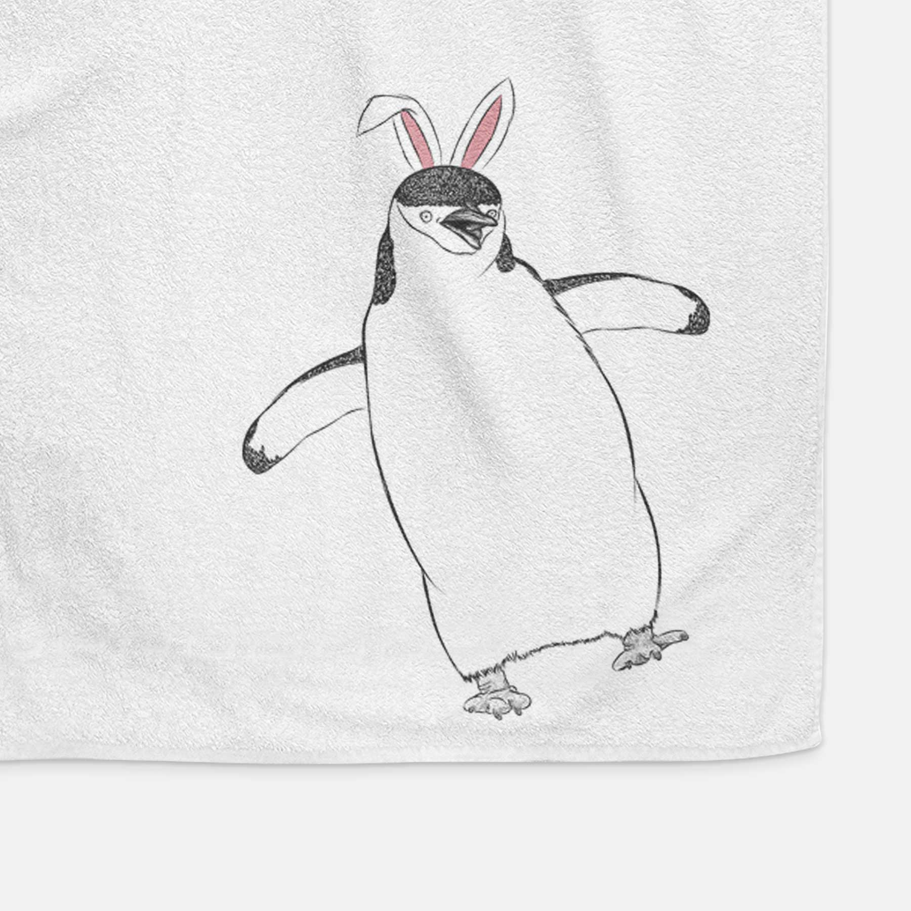 Chive the Chinstrap Penguin Decorative Hand Towel