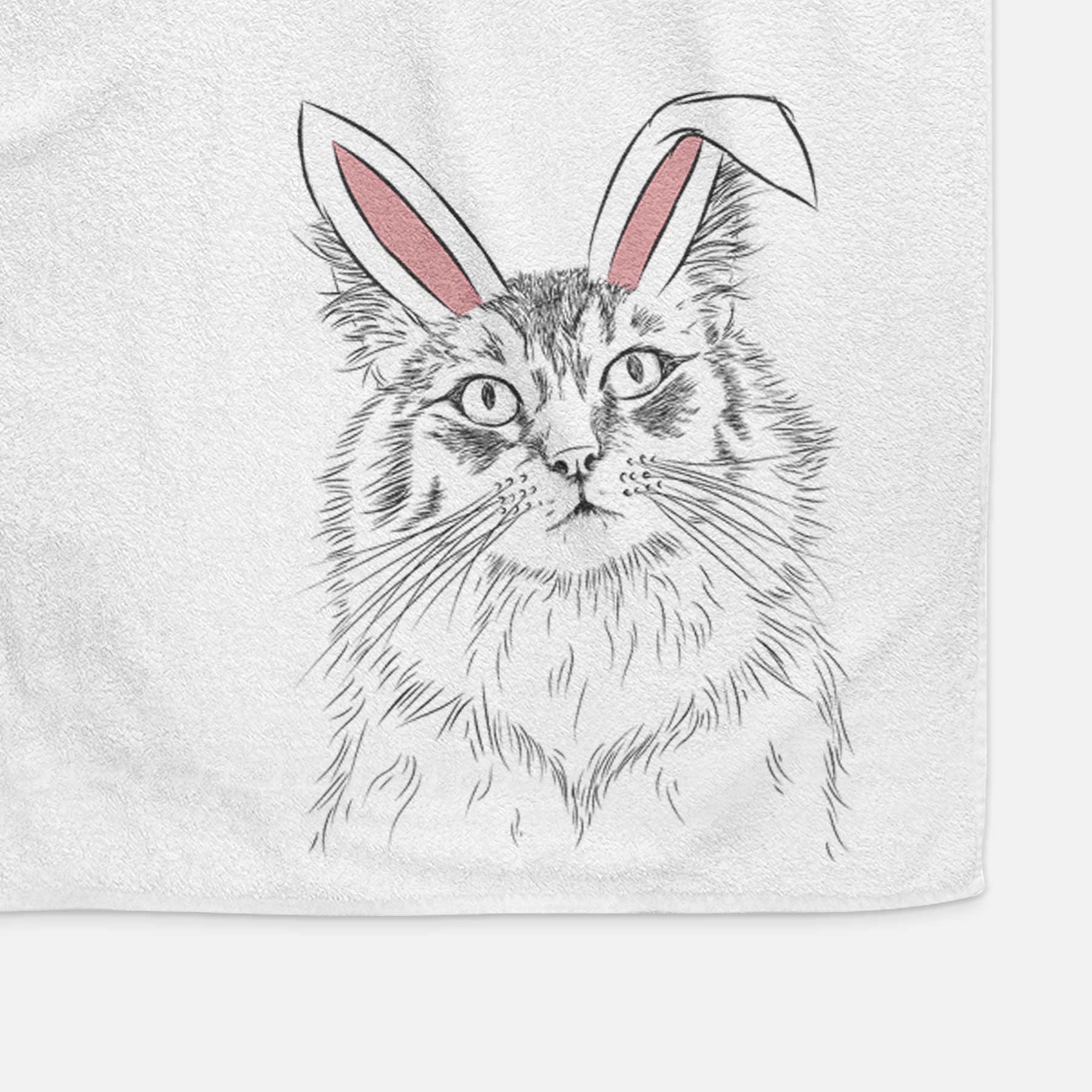 Chloe the Tabby Cat Decorative Hand Towel