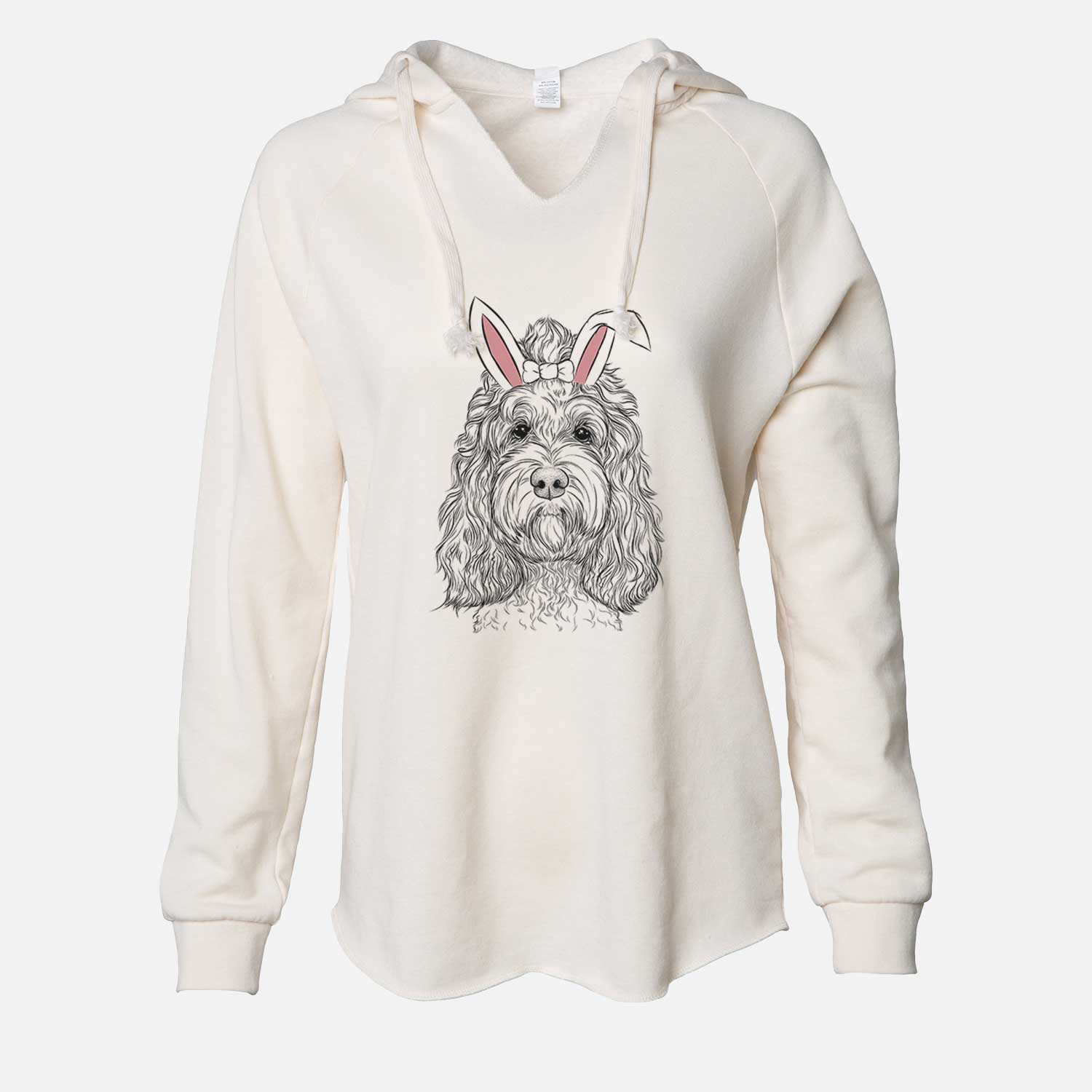 Easter Chloe the Cockapoo - Cali Wave Hooded Sweatshirt