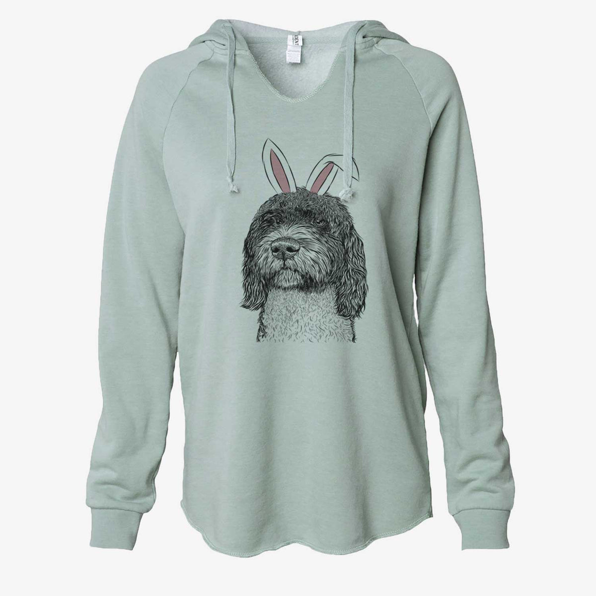 Easter Chris the Portuguese Water Dog - Cali Wave Hooded Sweatshirt