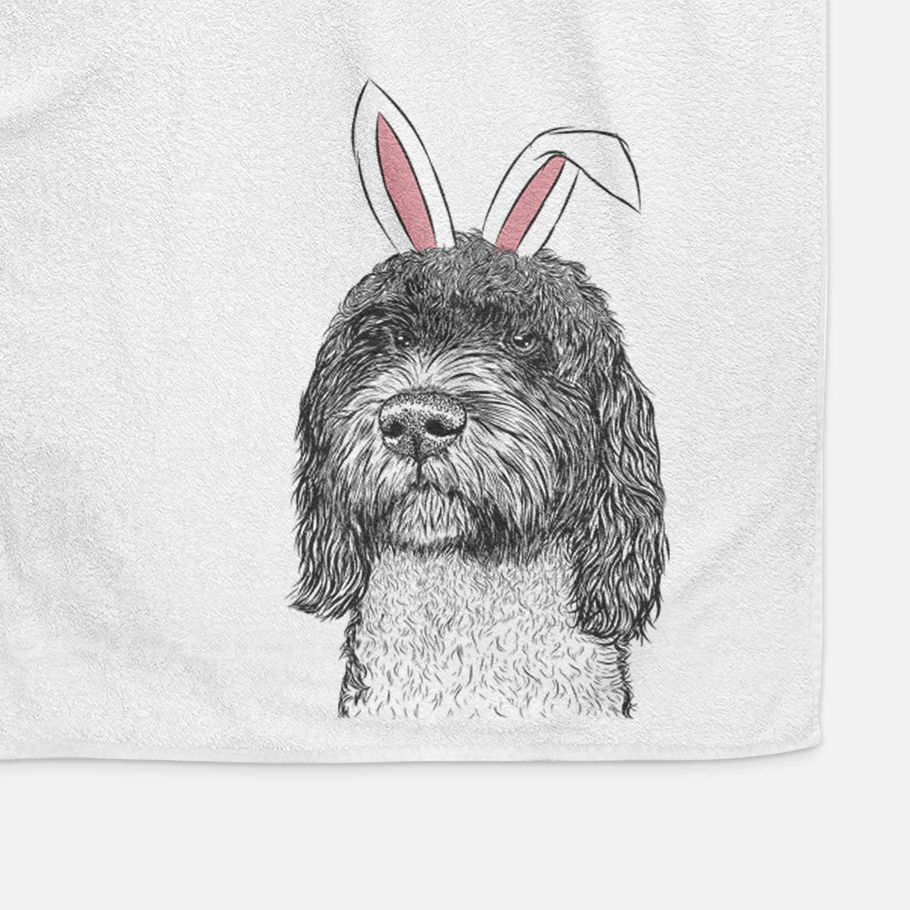 Chris the Portuguese Water Dog Decorative Hand Towel