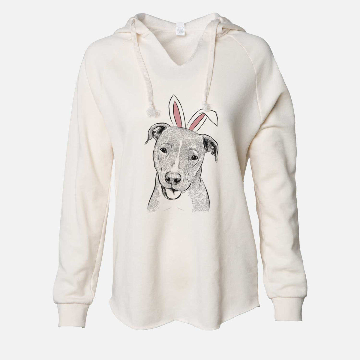 Easter Claiborne the American Staffordshire Terrier - Cali Wave Hooded Sweatshirt