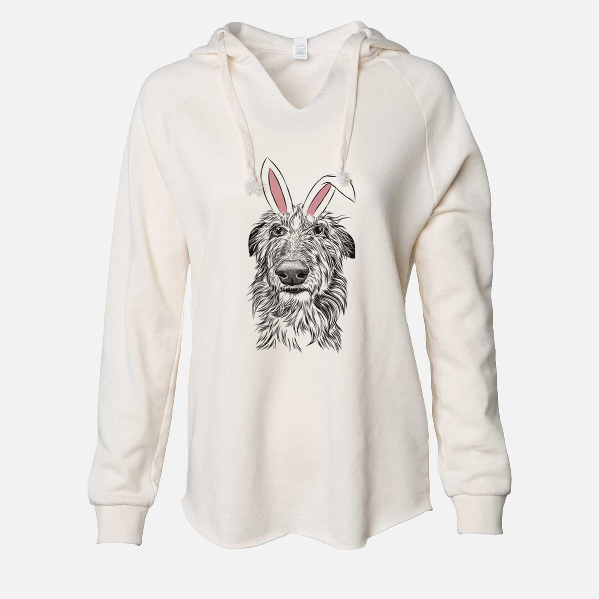 Easter Cleod the Scottish Deerhound - Cali Wave Hooded Sweatshirt