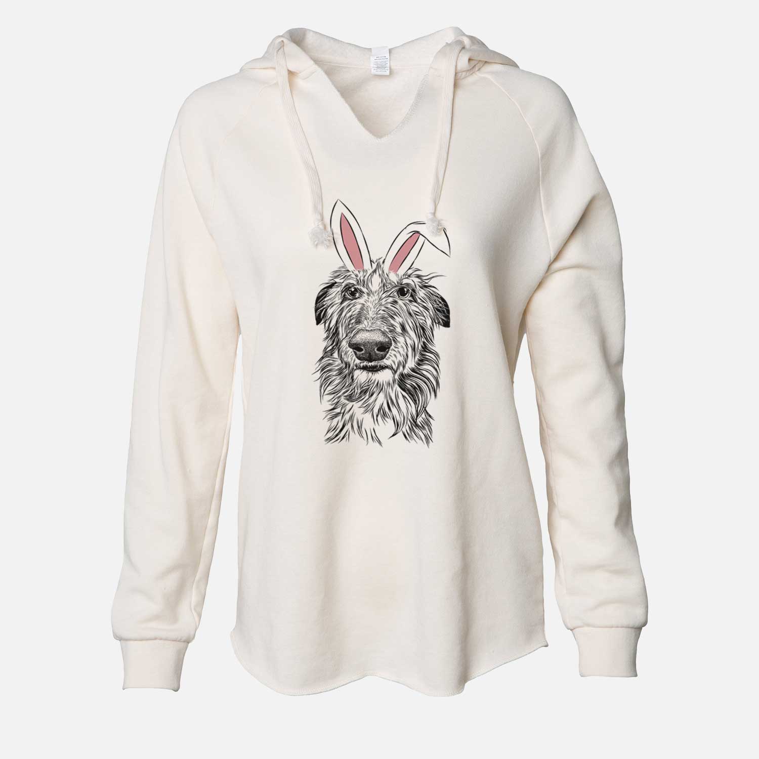 Easter Cleod the Scottish Deerhound - Cali Wave Hooded Sweatshirt