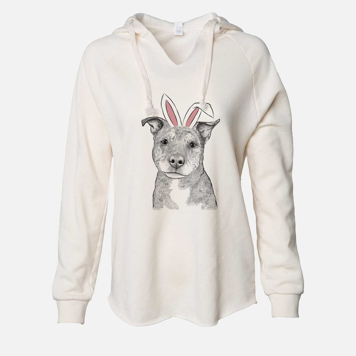 Easter Cody the Catahoula Mix - Cali Wave Hooded Sweatshirt