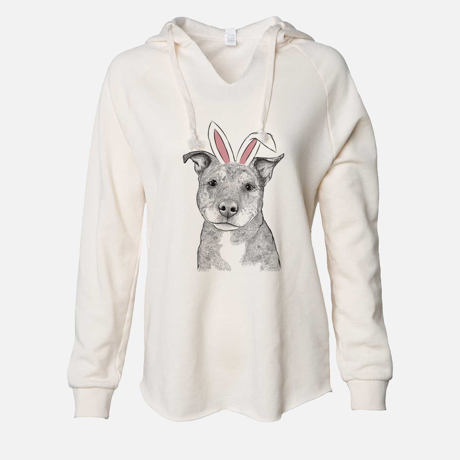 Easter Cody the Catahoula Mix - Cali Wave Hooded Sweatshirt