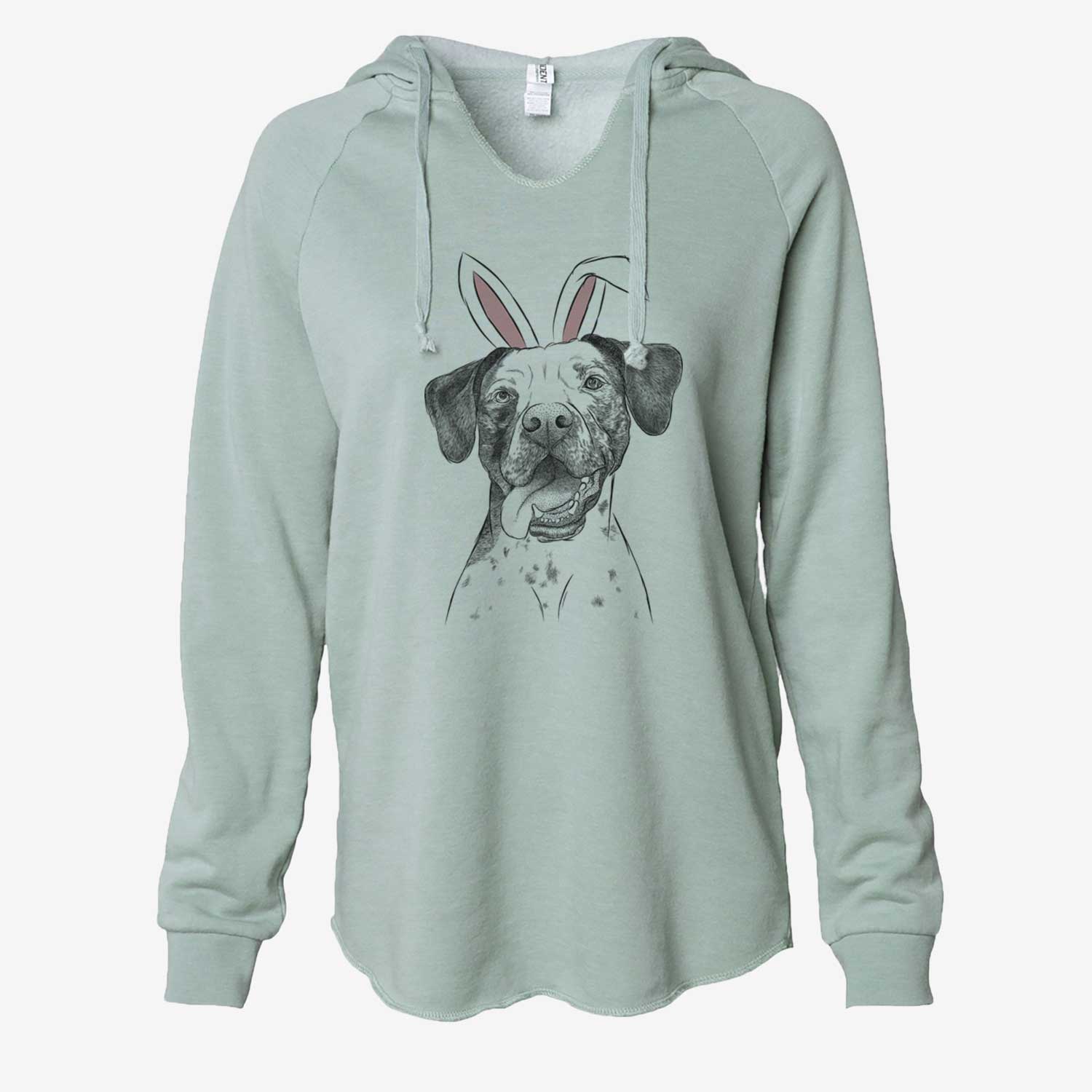 Easter Cola the Catahoula - Cali Wave Hooded Sweatshirt
