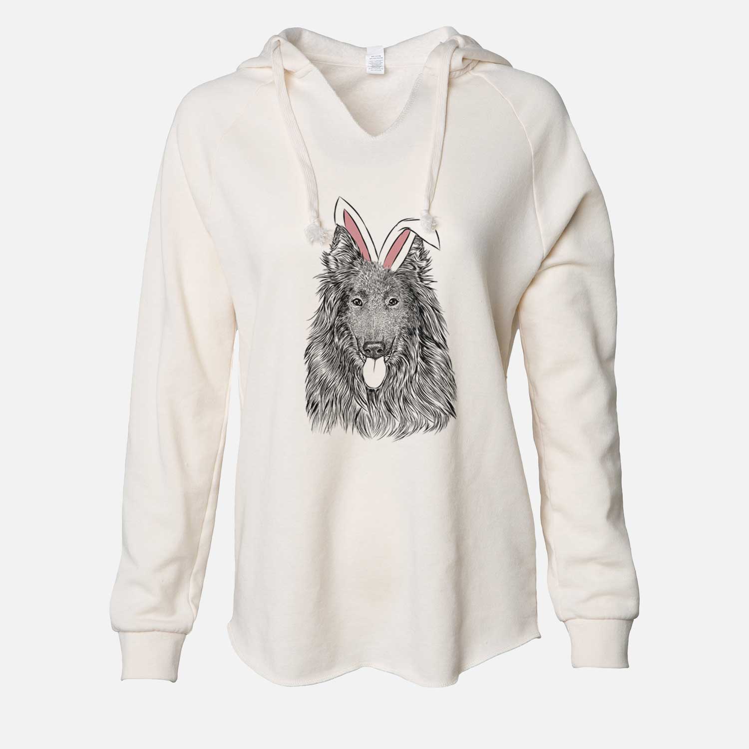 Easter Daan the Belgian Shepherd - Cali Wave Hooded Sweatshirt
