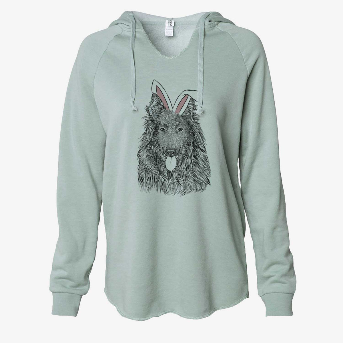 Easter Daan the Belgian Shepherd - Cali Wave Hooded Sweatshirt