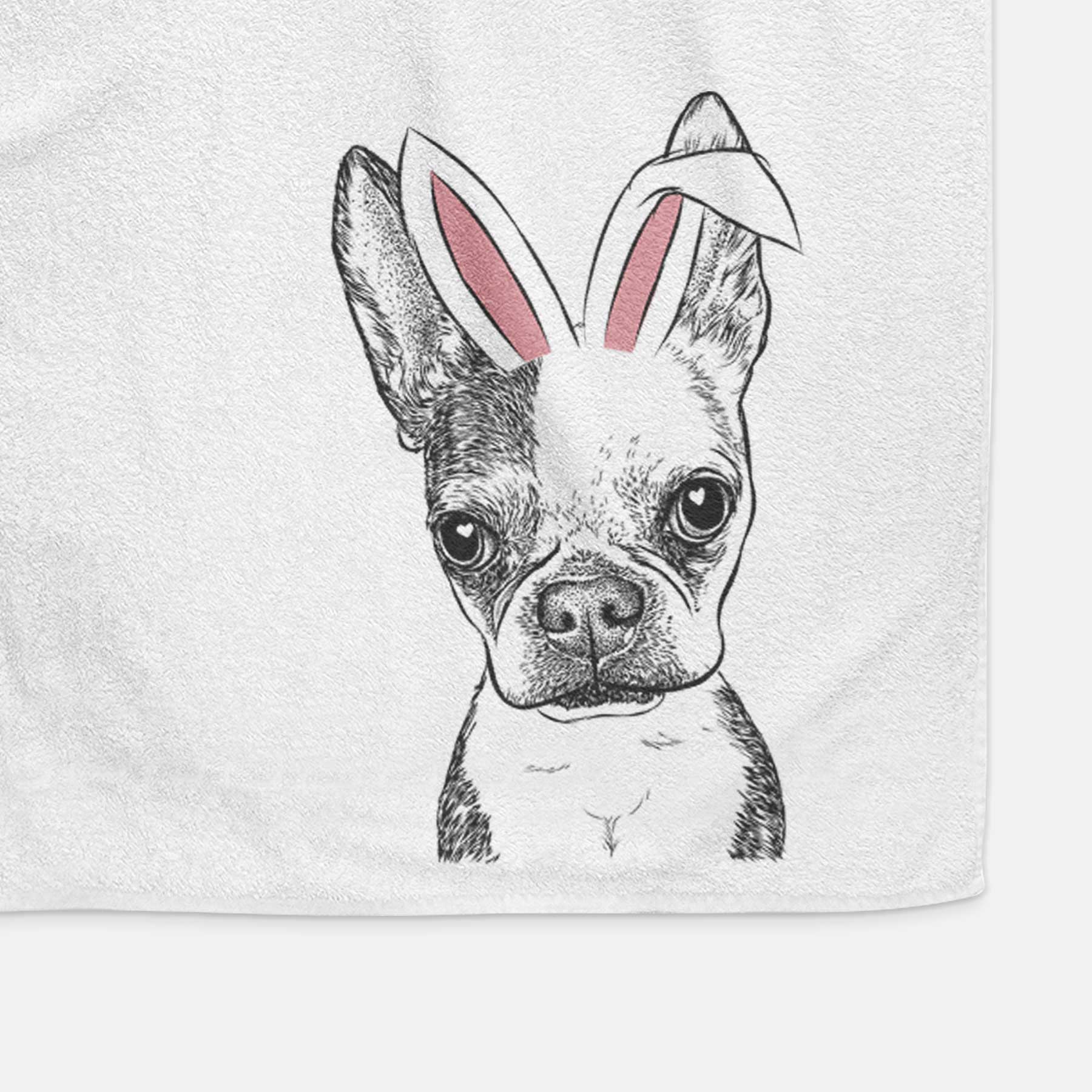 Daisy the Boston Terrier Decorative Hand Towel