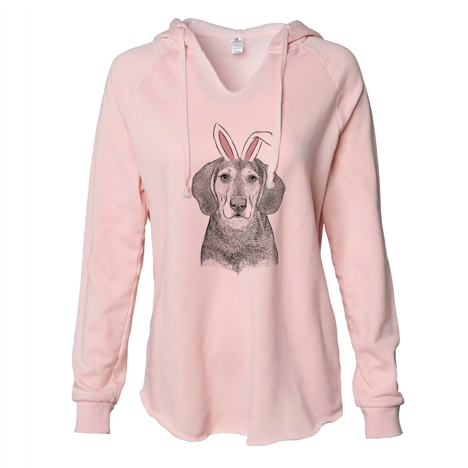 Easter Daisy the Hound Mix - Cali Wave Hooded Sweatshirt
