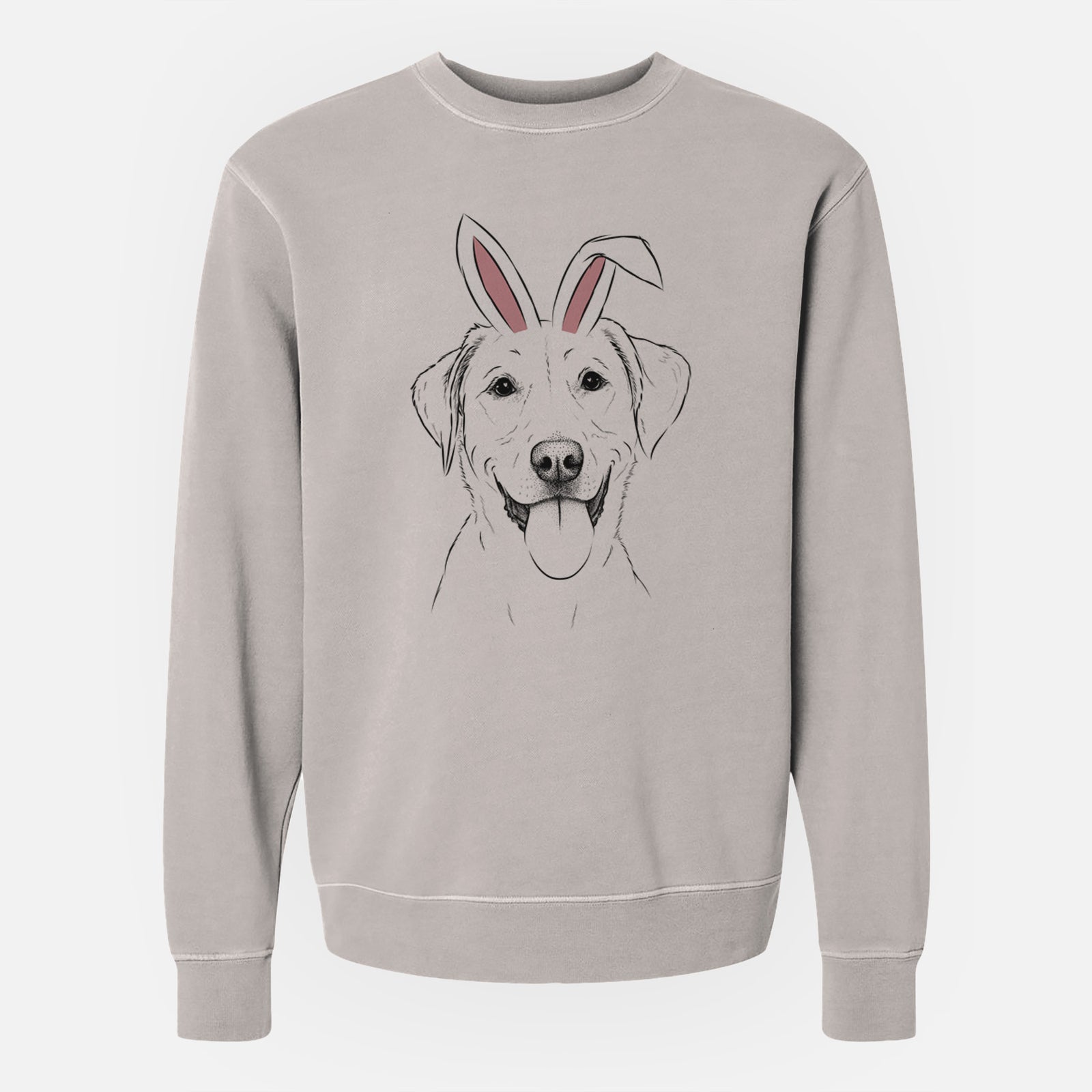 Easter Daisy the Labrador Retriever - Unisex Pigment Dyed Crew Sweatshirt