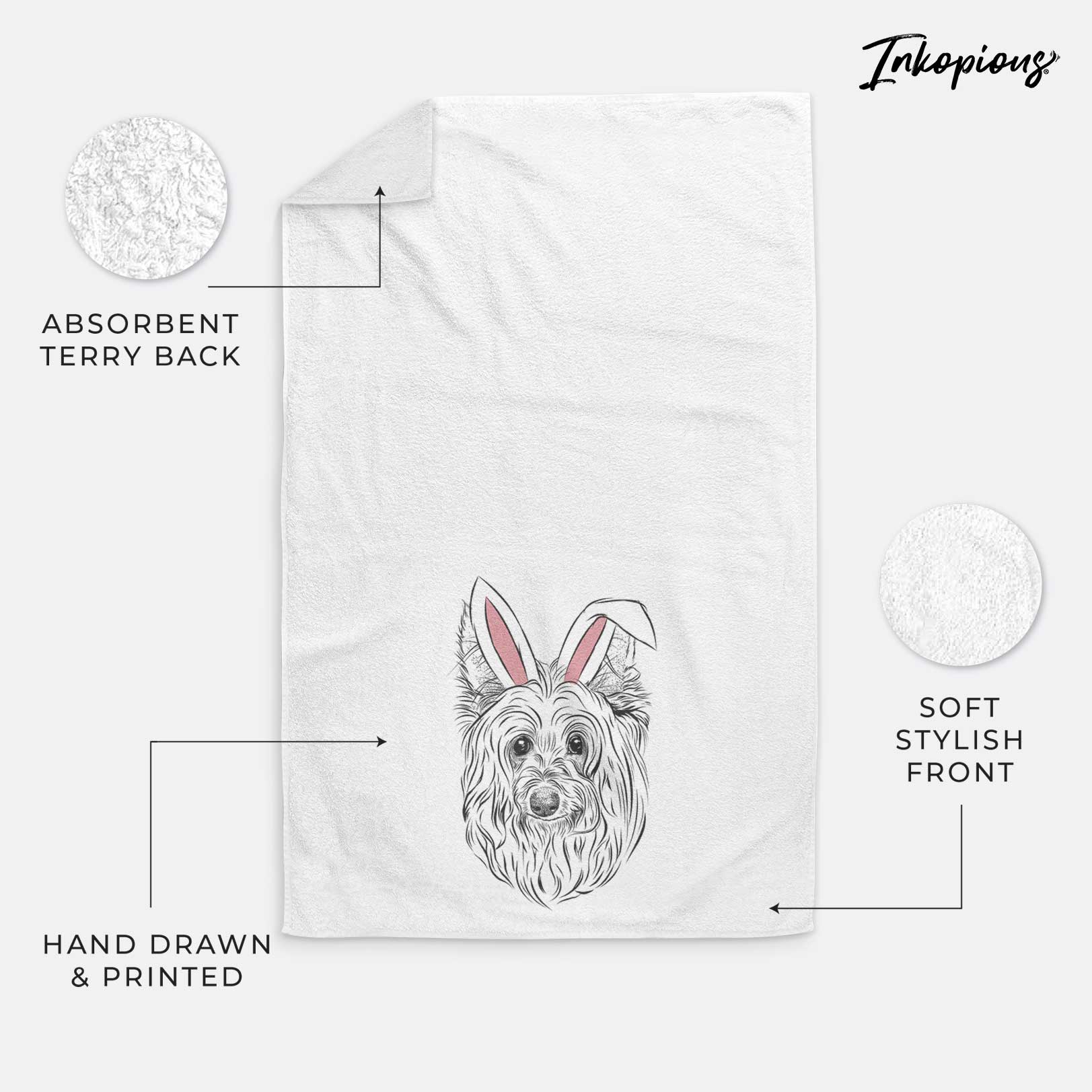 Daisy May the Silky Terrier Decorative Hand Towel