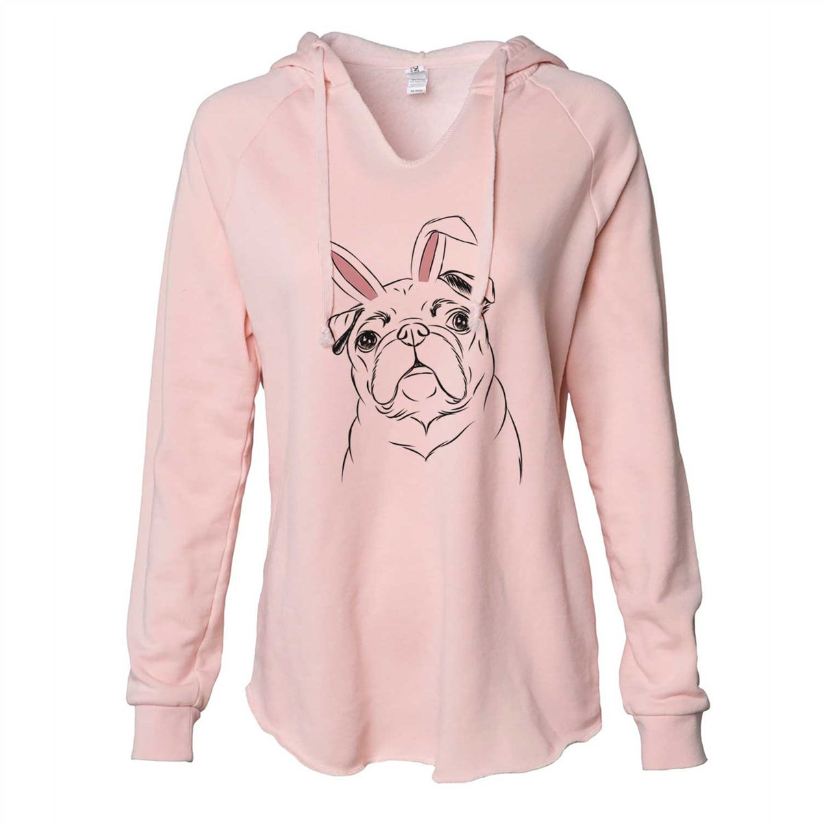 Easter Darling Chloe the Pug - Cali Wave Hooded Sweatshirt