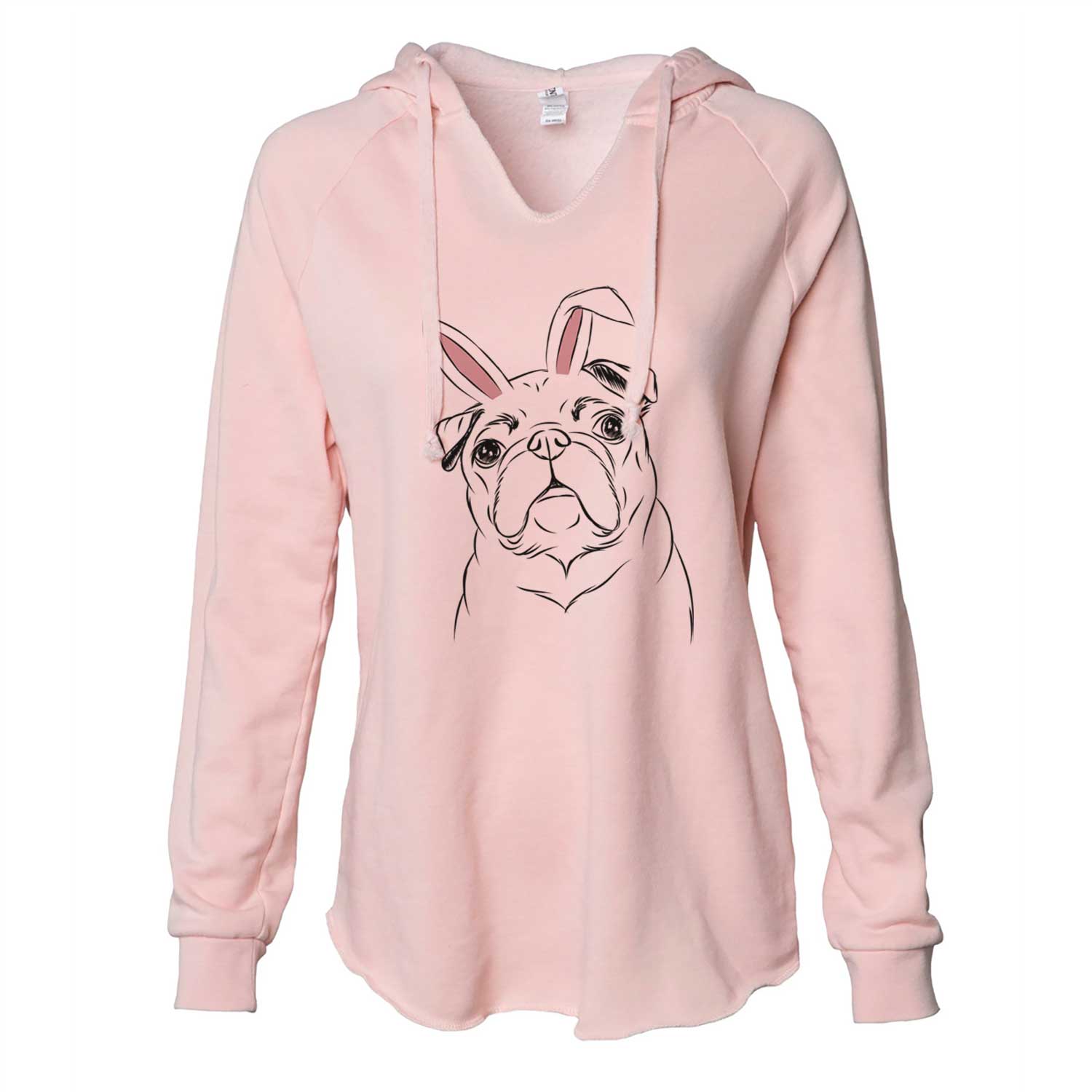 Easter Darling Chloe the Pug - Cali Wave Hooded Sweatshirt