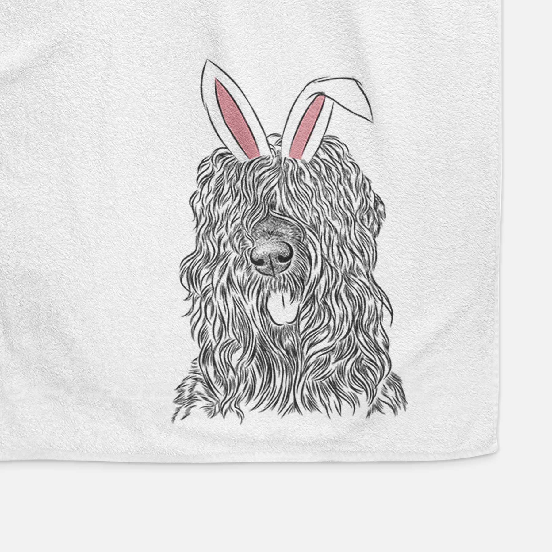 Darryl the Black Russian Terrier Decorative Hand Towel