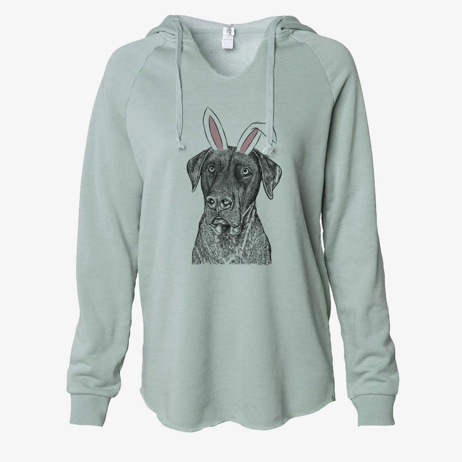 Easter David the Boxador - Cali Wave Hooded Sweatshirt