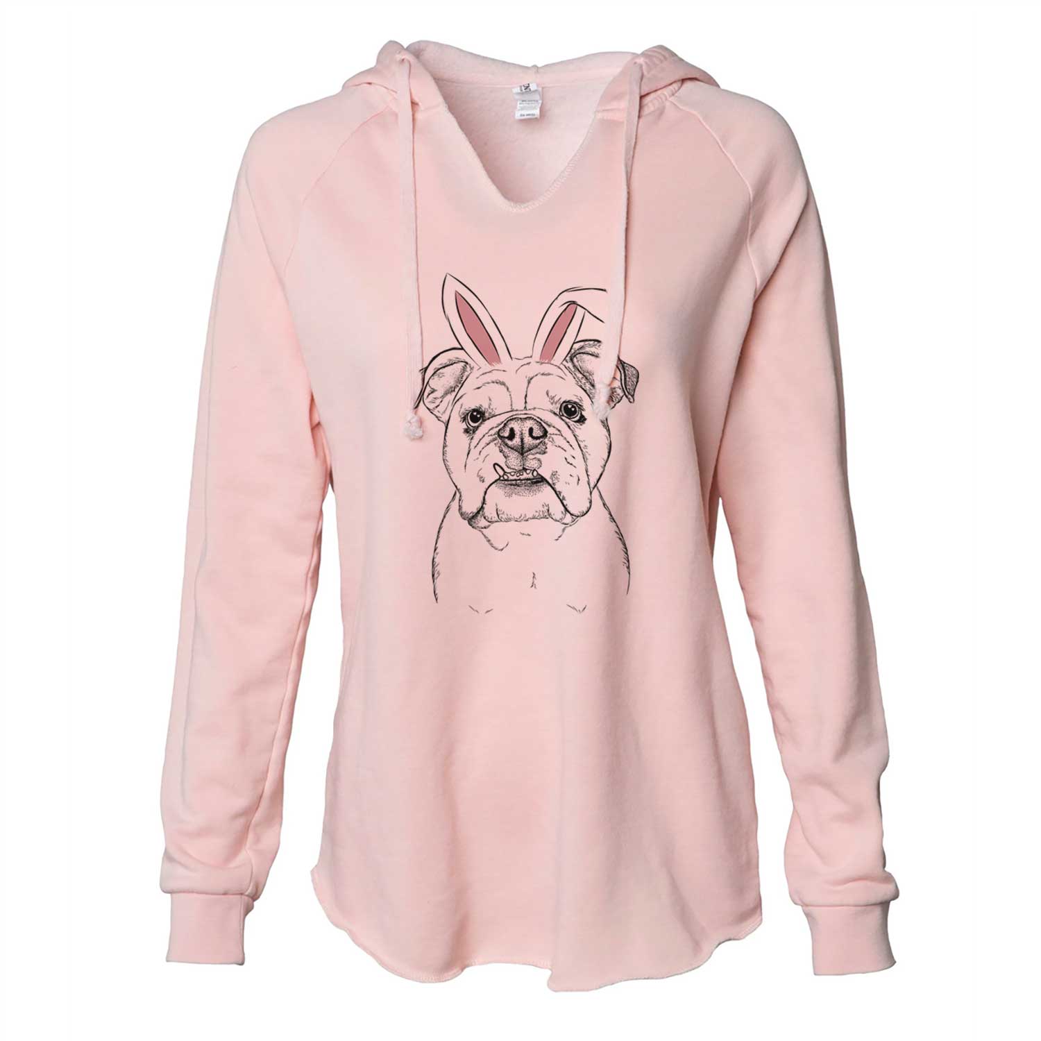 Easter Dazy the English Bulldog - Cali Wave Hooded Sweatshirt