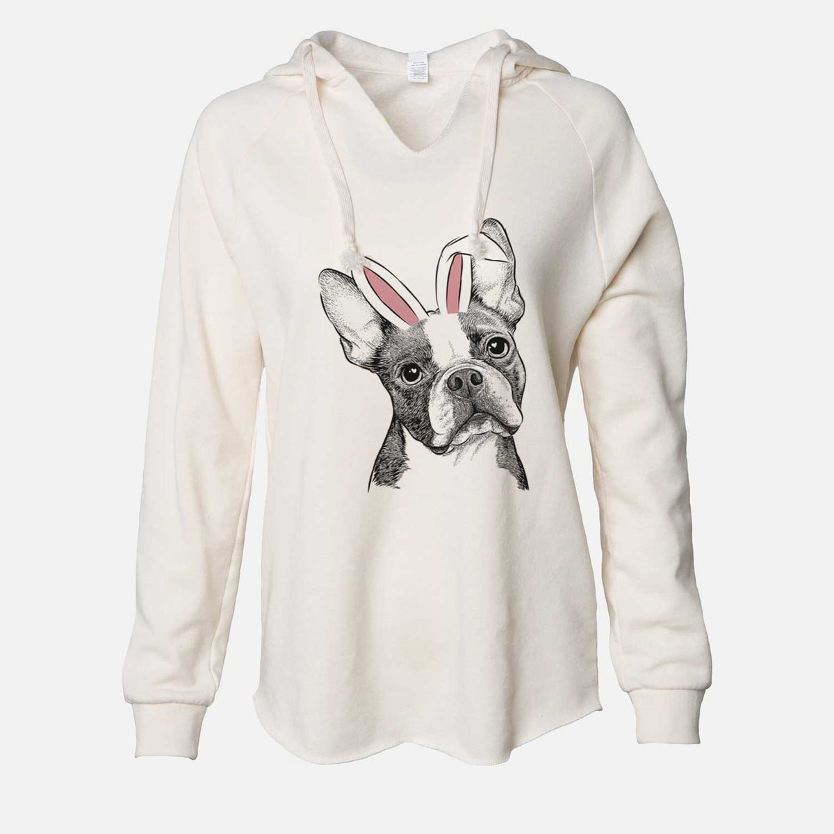 Easter Dee Dee the Boston Terrier - Cali Wave Hooded Sweatshirt