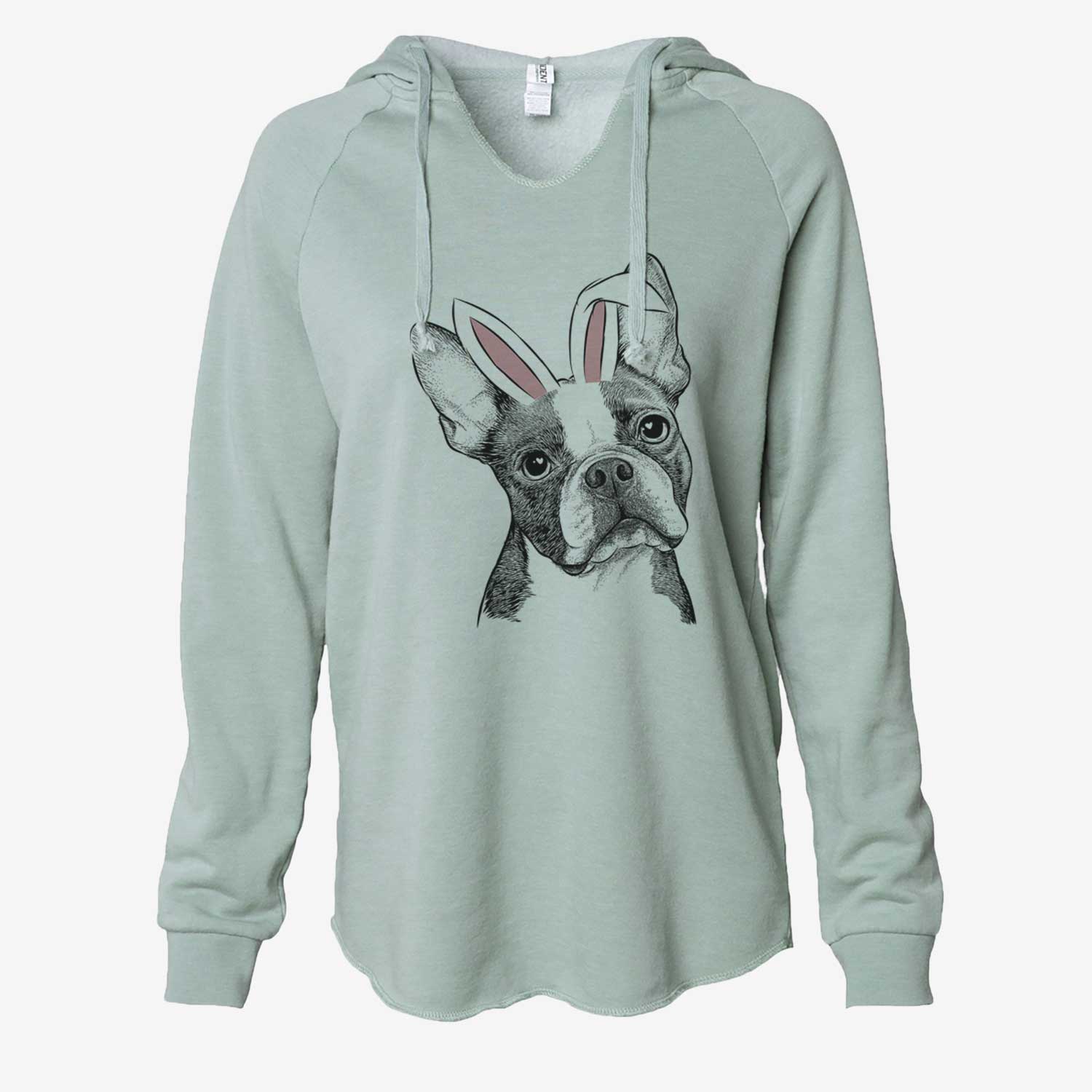 Easter Dee Dee the Boston Terrier - Cali Wave Hooded Sweatshirt