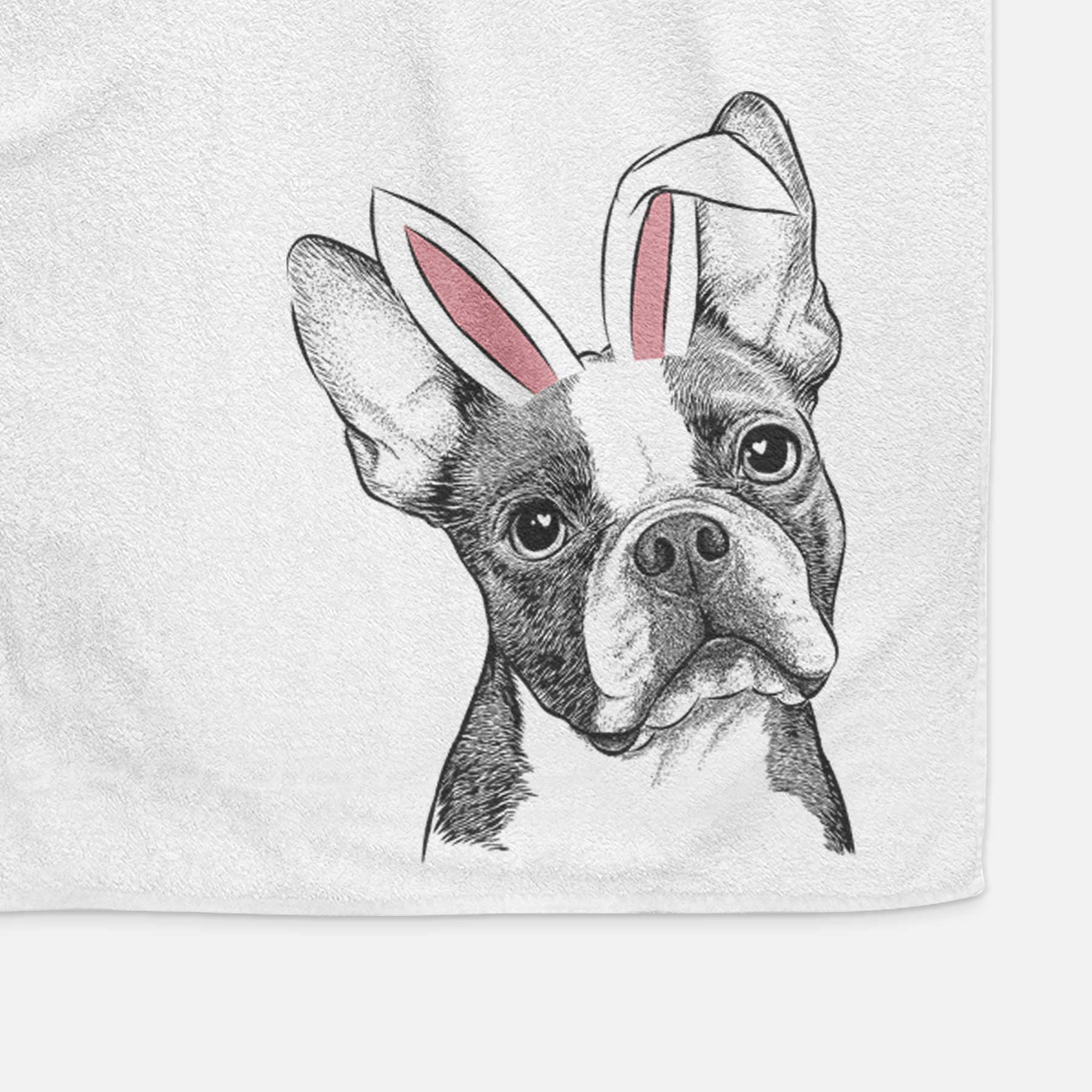 Dee Dee the Boston Terrier Decorative Hand Towel