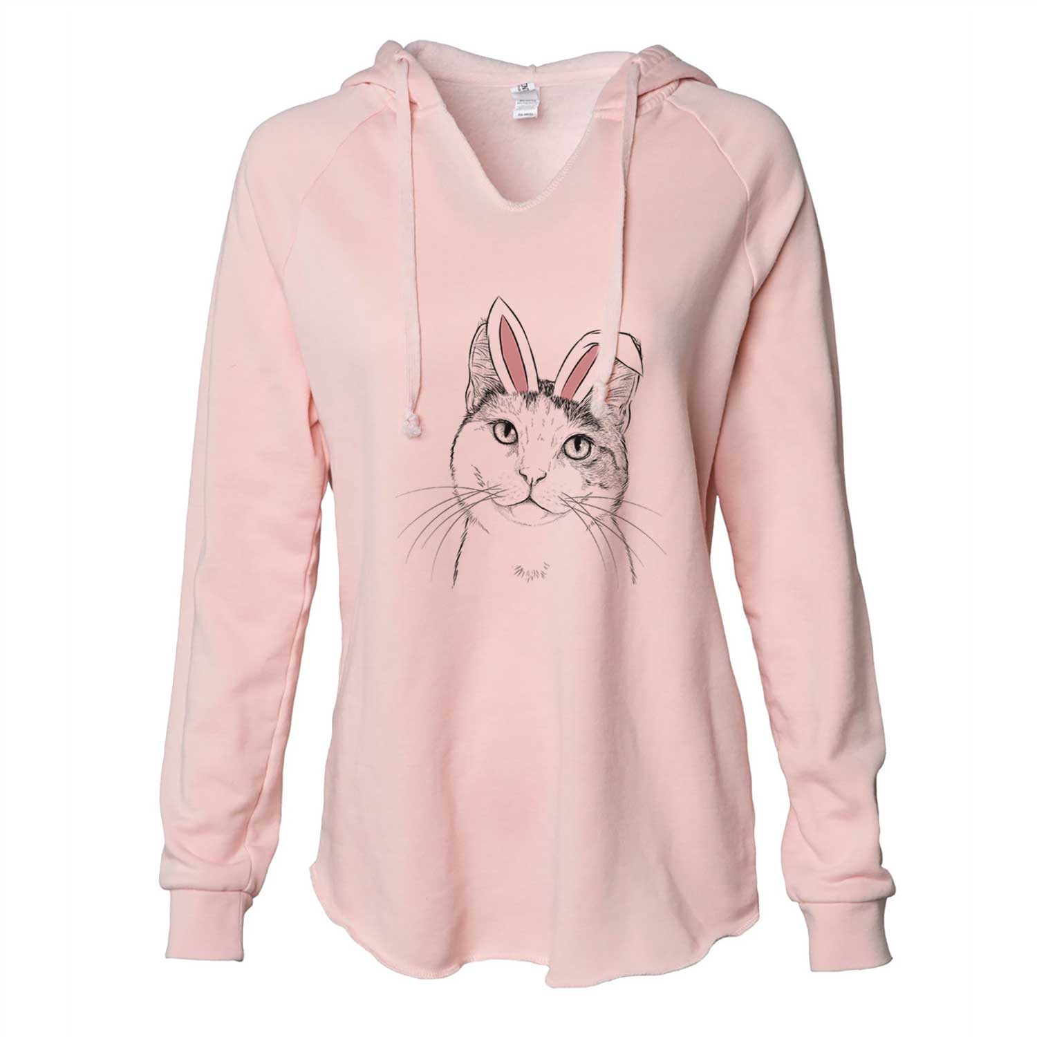 Easter Denver the Calico Cat - Cali Wave Hooded Sweatshirt