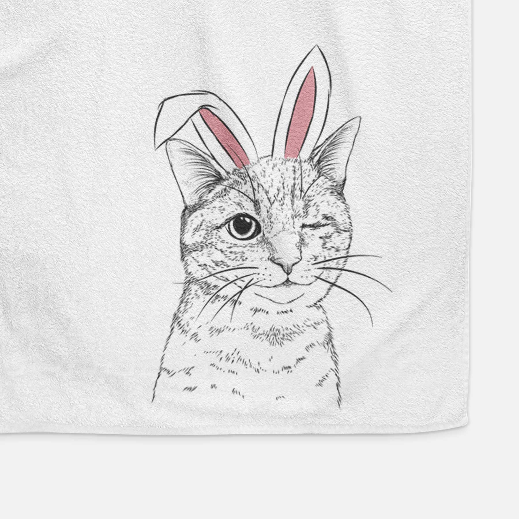 Dexter the Domestic Shorthair Decorative Hand Towel