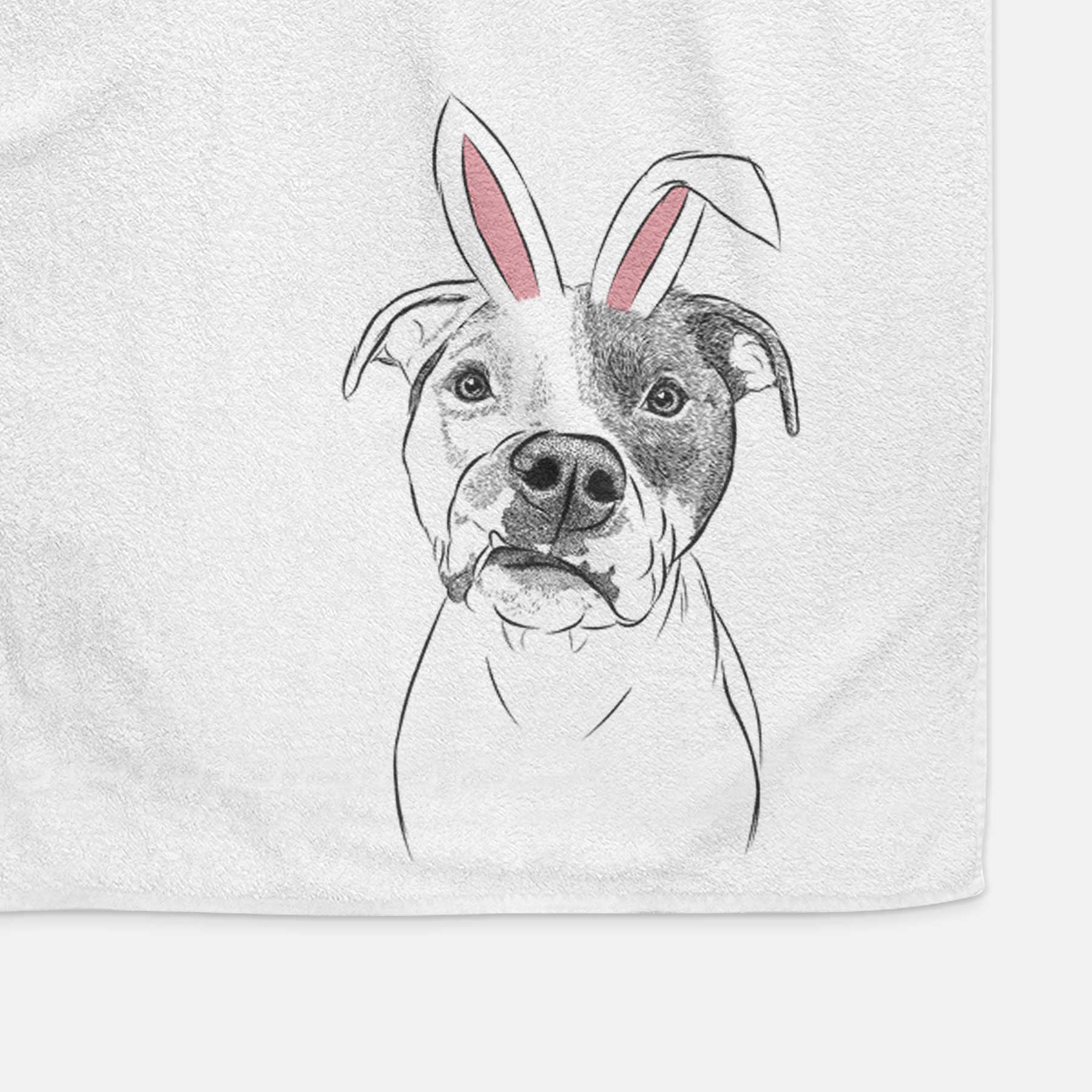 Dexter the Pitbull Decorative Hand Towel