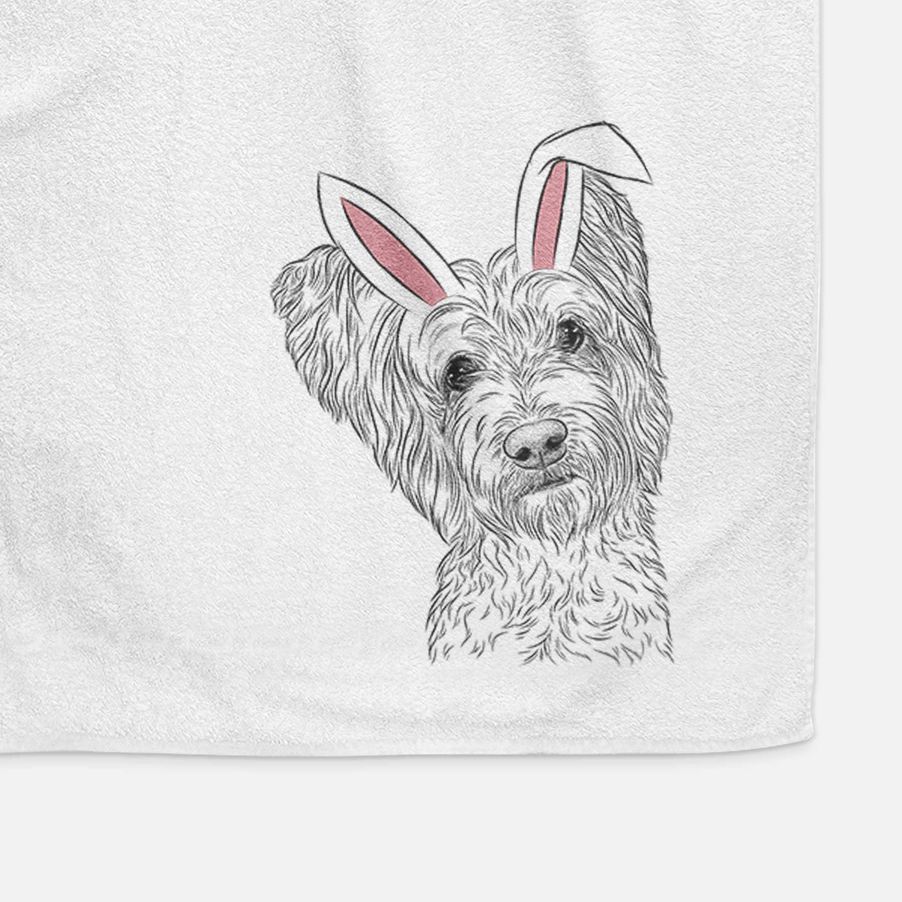 Dexter the Terrier Mix Decorative Hand Towel