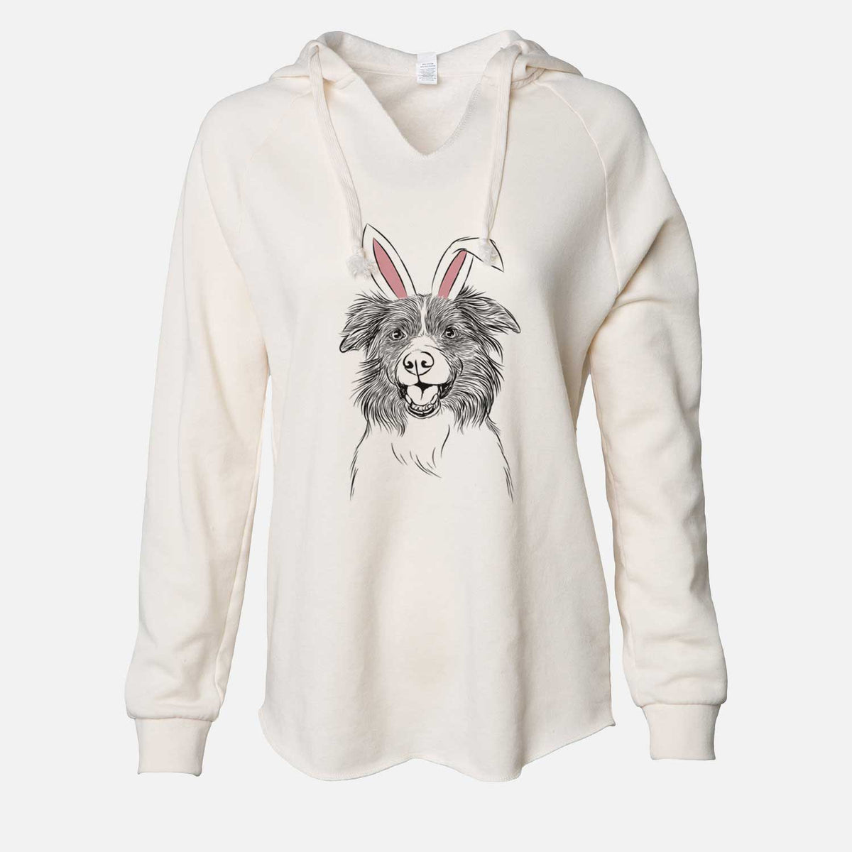 Easter Dizzy the Border Collie - Cali Wave Hooded Sweatshirt