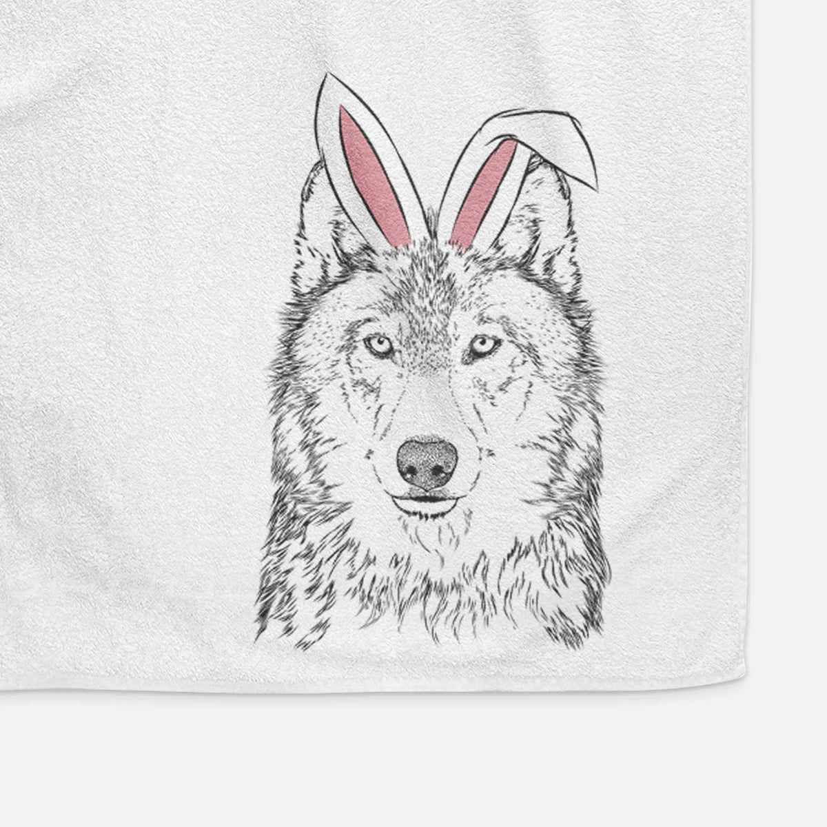 Django the Grey Wolf Decorative Hand Towel