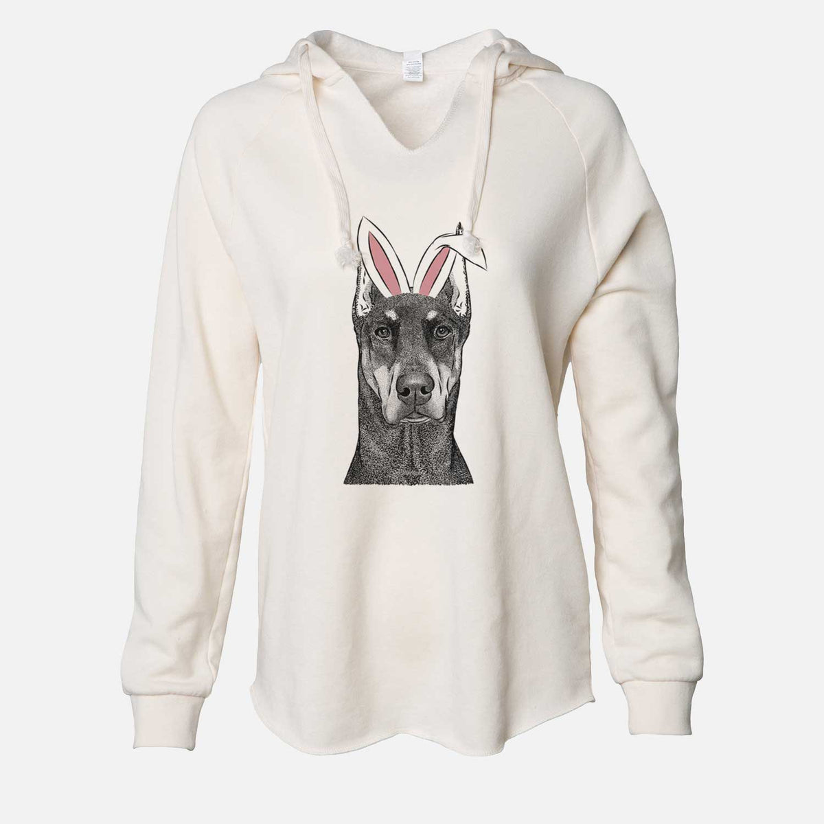 Easter Drake the Doberman Pinscher - Cali Wave Hooded Sweatshirt
