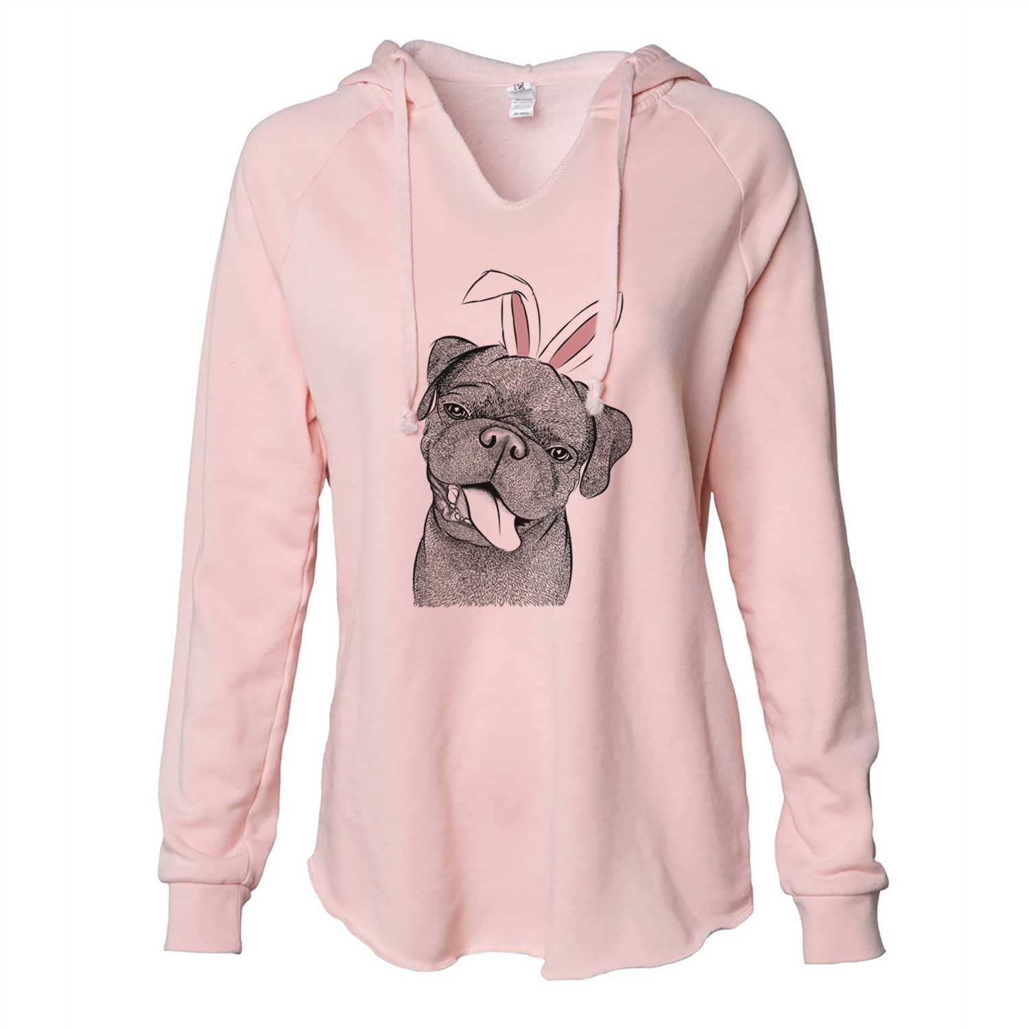 Easter Dudley Danger the Pug - Cali Wave Hooded Sweatshirt