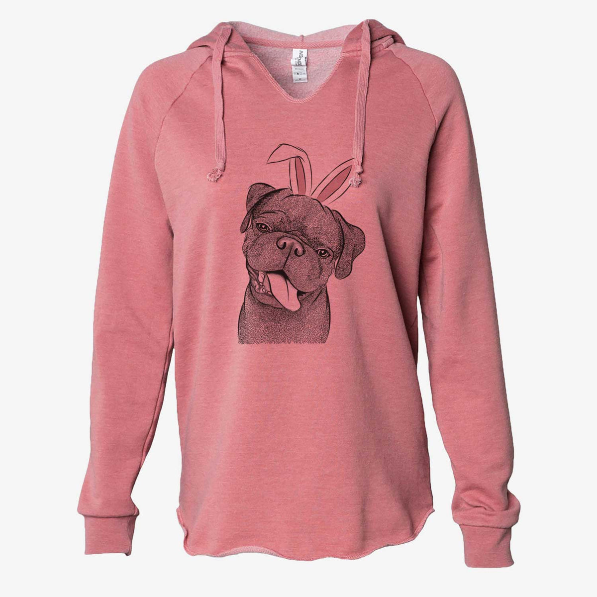 Easter Dudley Danger the Pug - Cali Wave Hooded Sweatshirt