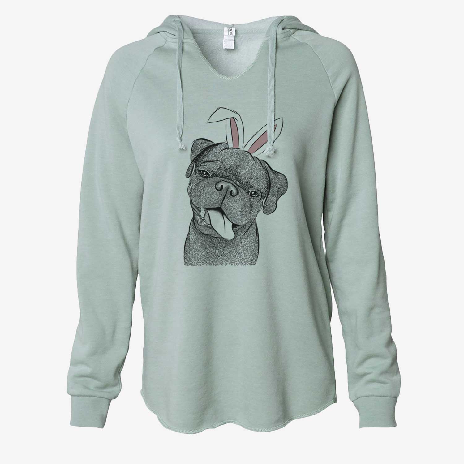 Easter Dudley Danger the Pug - Cali Wave Hooded Sweatshirt