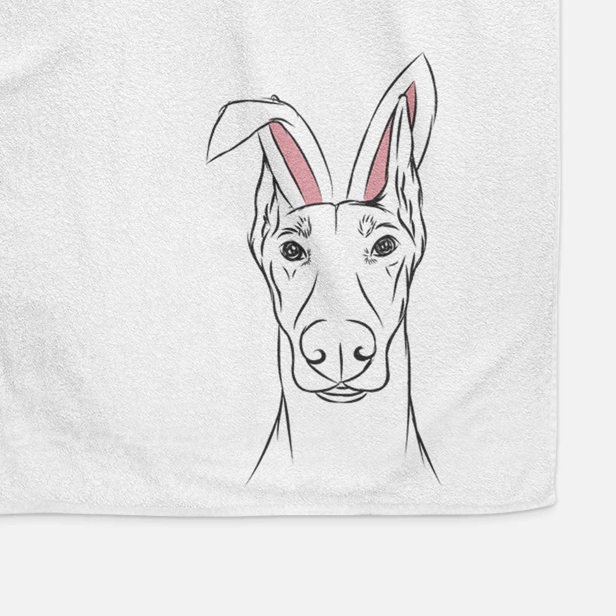 Duke the Doberman Pinscher Decorative Hand Towel